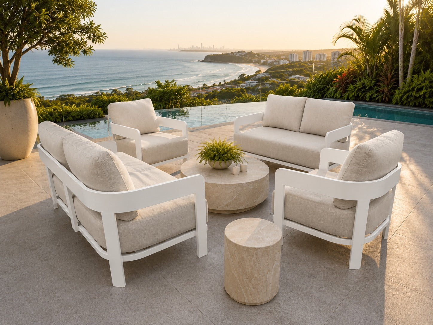 Outdoor Pots and Tables - Italia MGO Collection