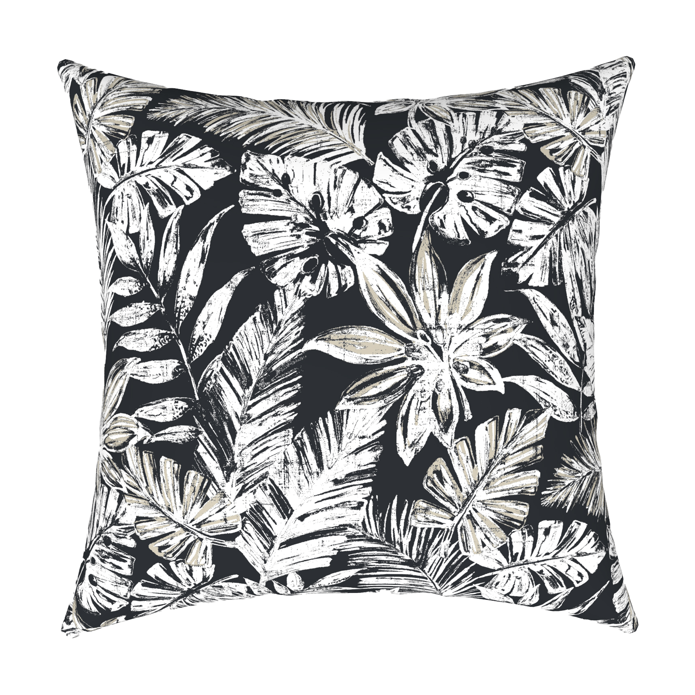 Tahiti Black Escape - 50x50cm Outdoor Cushion