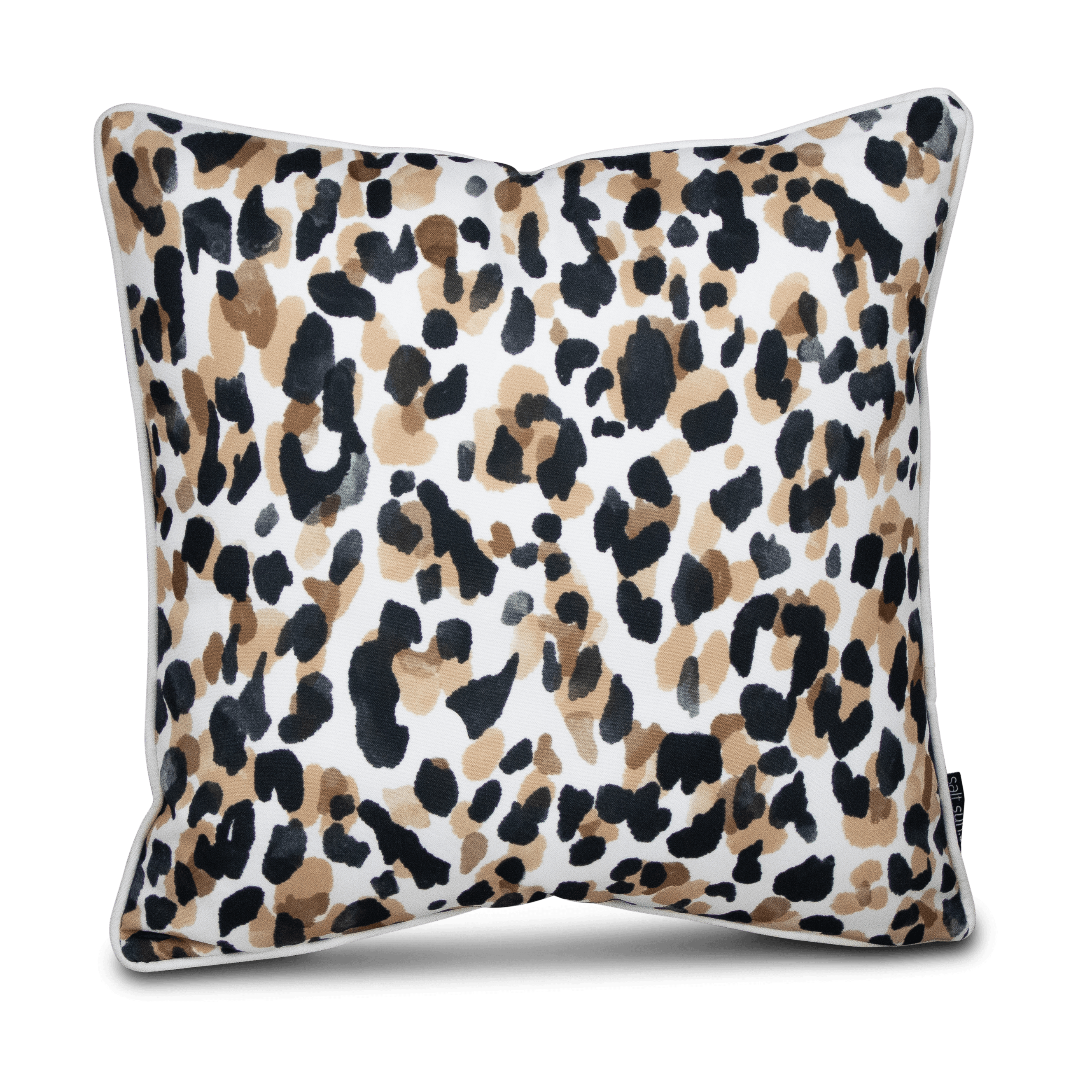 Bondi Dune Leopard - 45 x 45 cm Piped Cushion