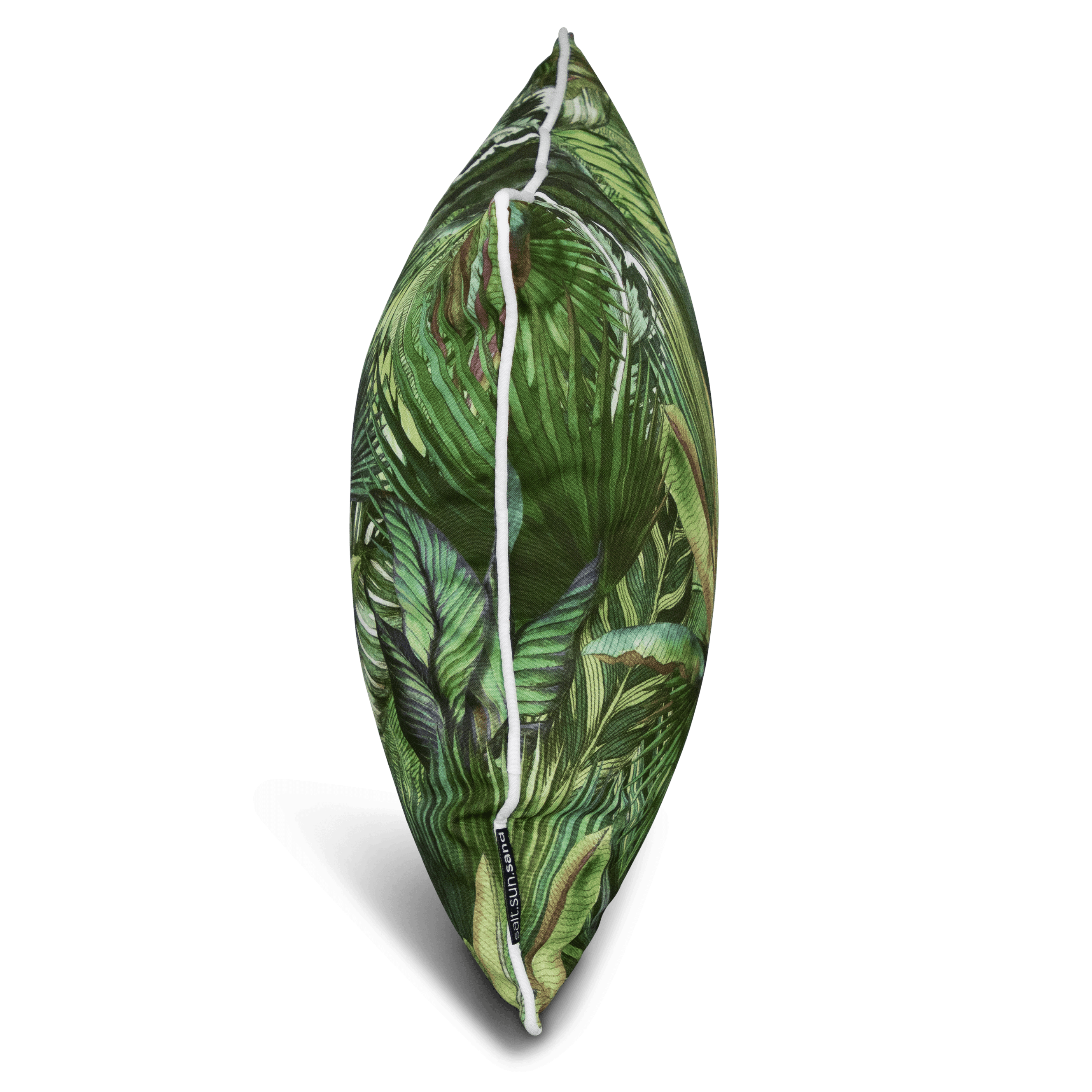 Bondi Fan Palm - 45 x 45 cm Piped Cushion