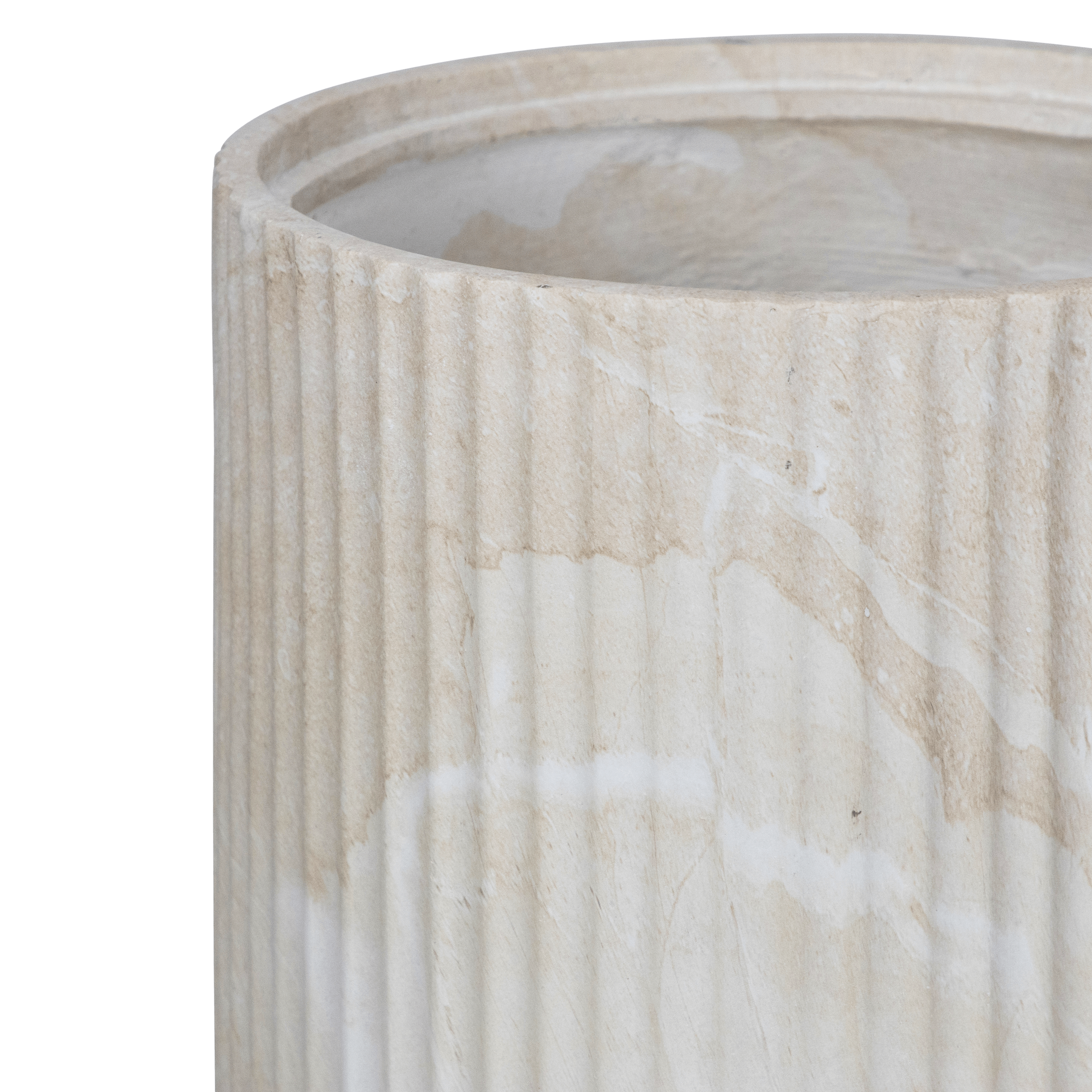 Genoa Pot in MGO Travertine Finish