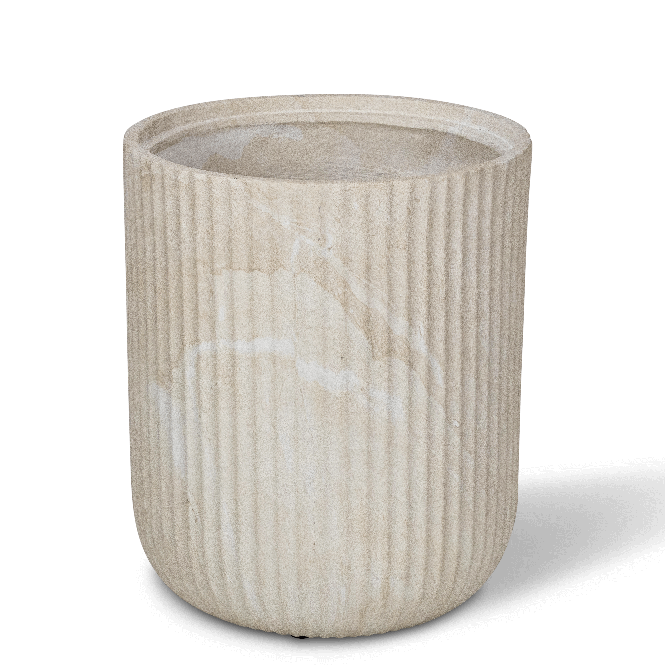 Genoa Pot in MGO Travertine Finish