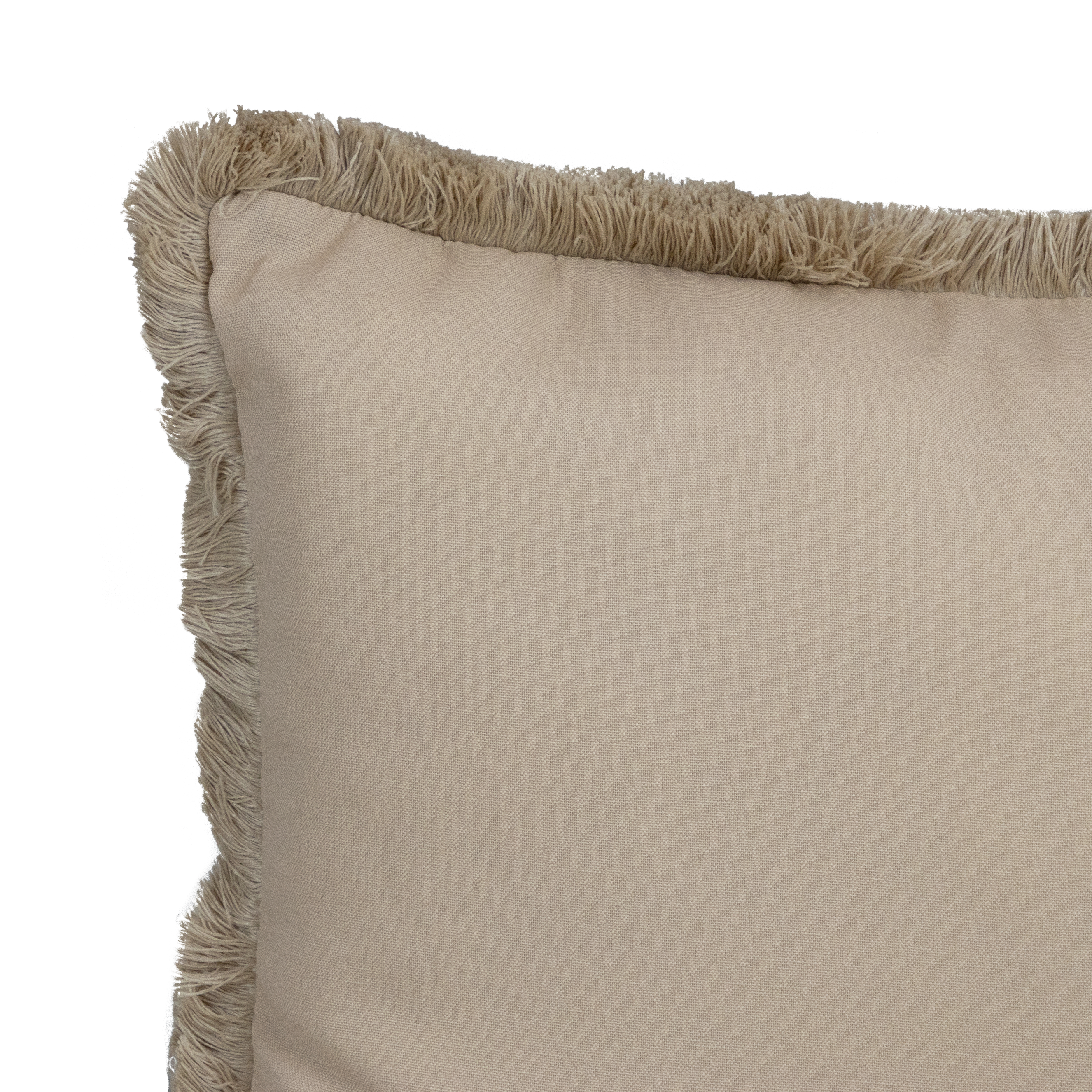 Tahiti Sandstone - 30x50cm Fringed Outdoor Cushion