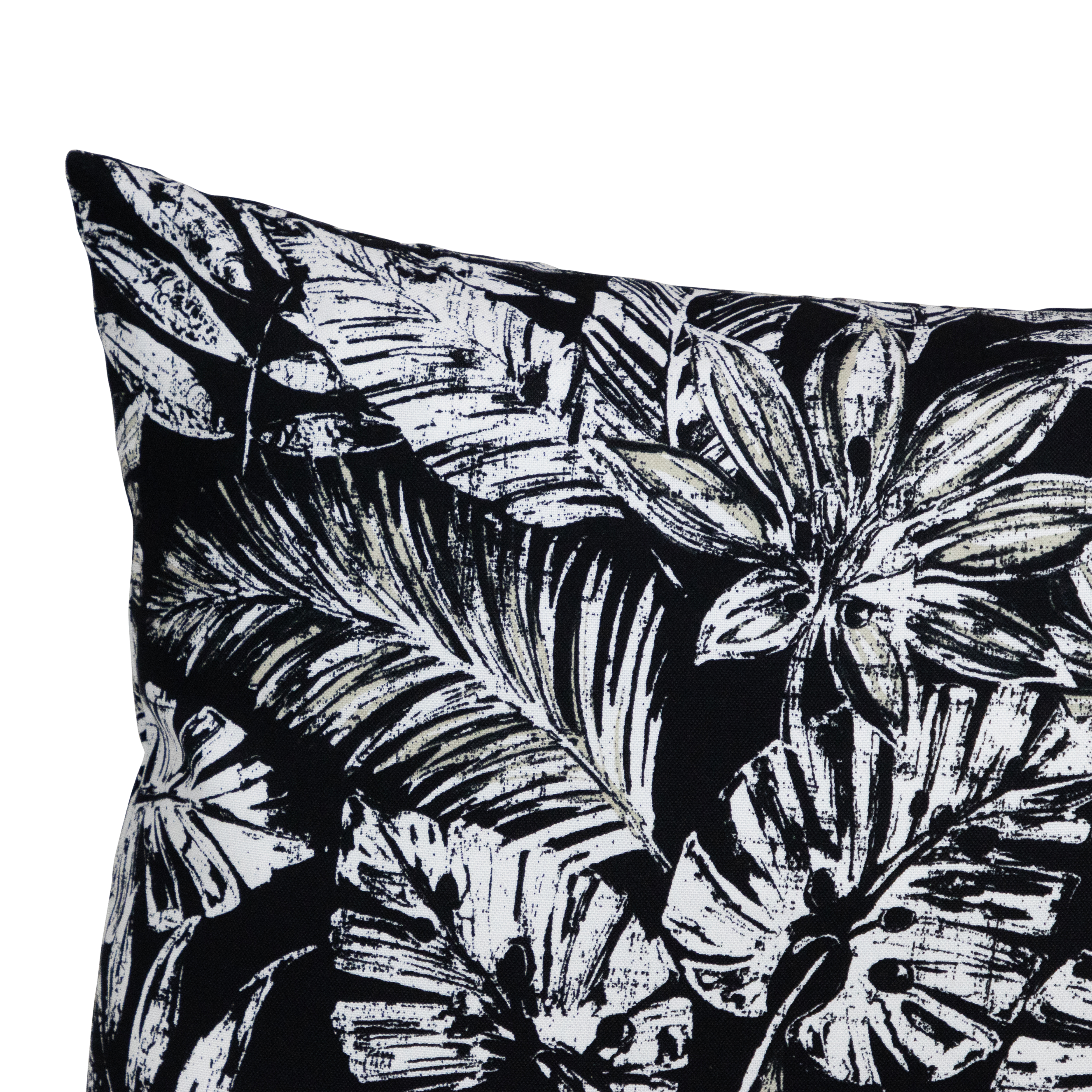 Tahiti Black Escape - 50x50cm Outdoor Cushion
