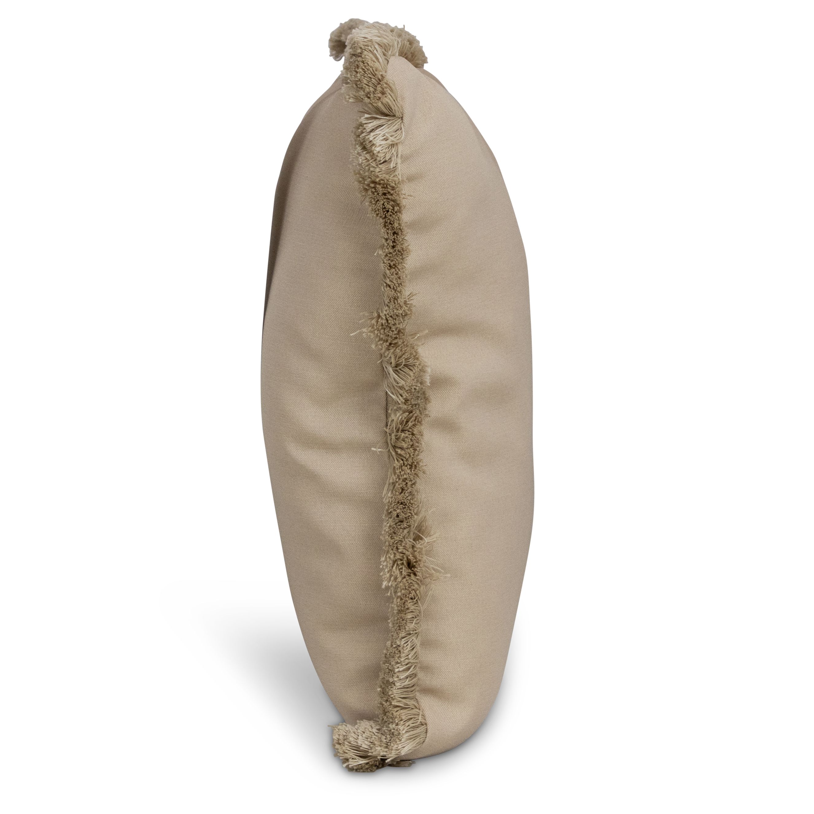 Tahiti Sandstone - 50x50cm Fringed Outdoor Cushion