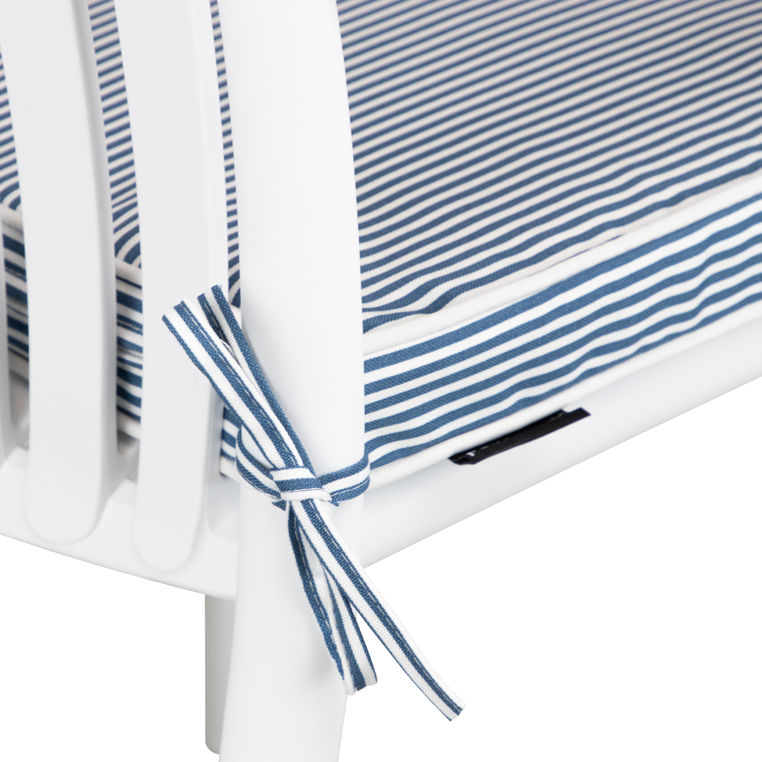 Tahiti Marine Stripe Square Outdoor Chair Pad - 43x43x4cm