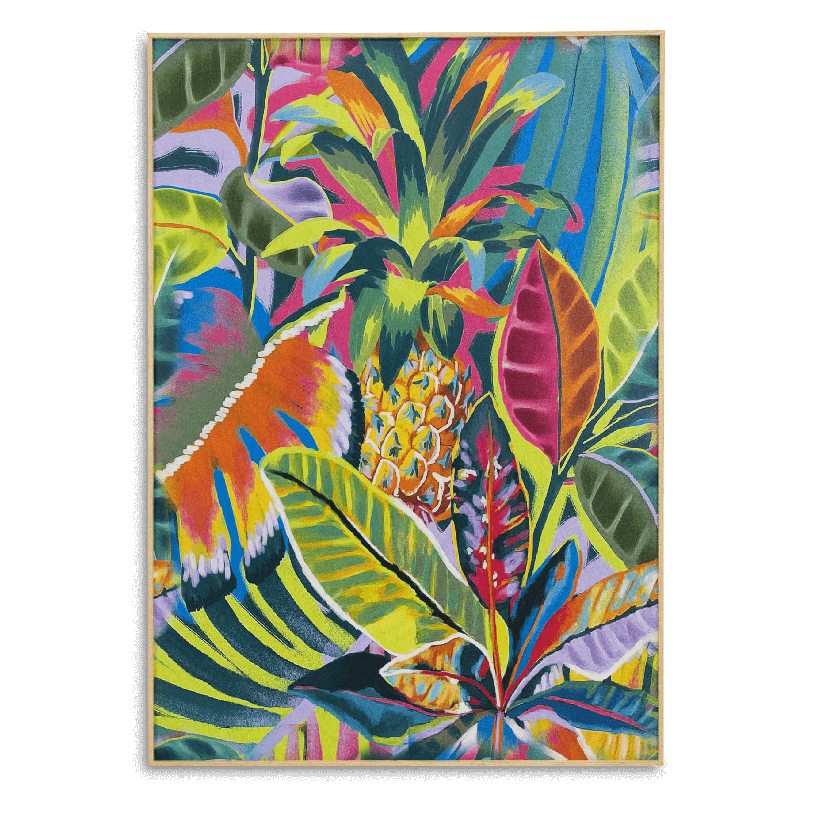 Splash Of Colour 2 - 70 x 100cm Outdoor UV Wall Art with Beech Aluminium Frame