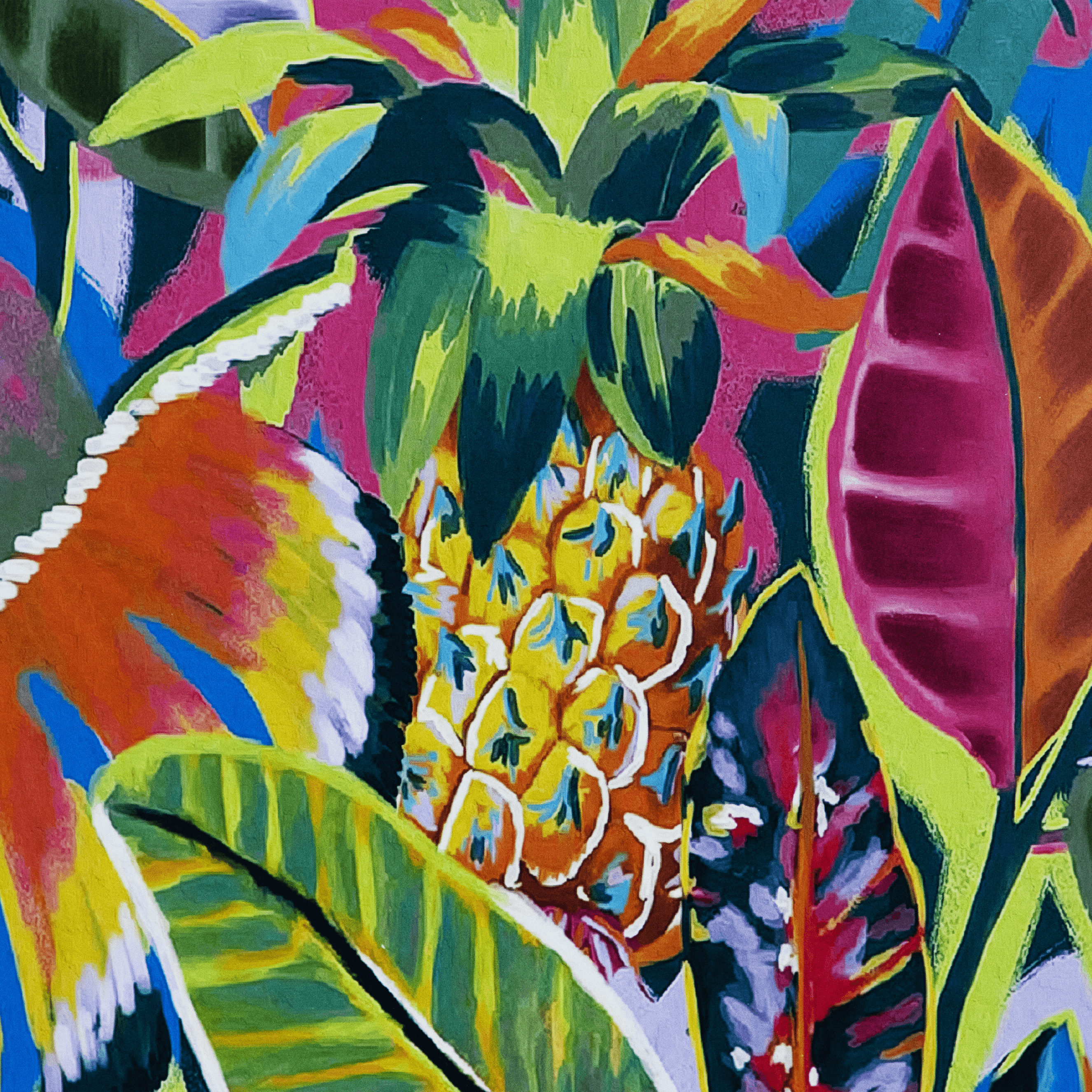 Splash Of Colour 2 - 70 x 100cm Outdoor UV Wall Art with Beech Aluminium Frame