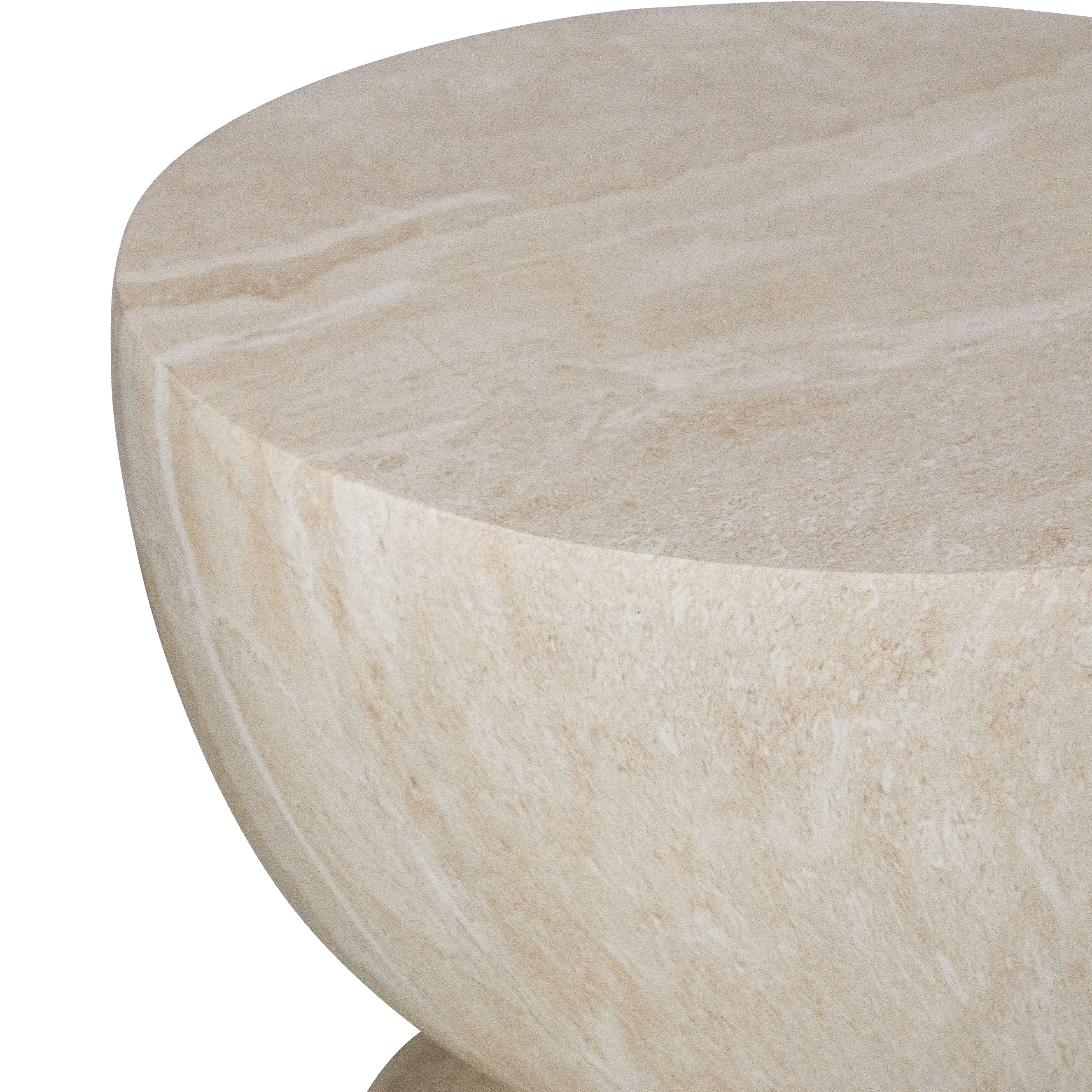 Milano Side Table in MGO Travertine Finish (ETA Mid June 26)