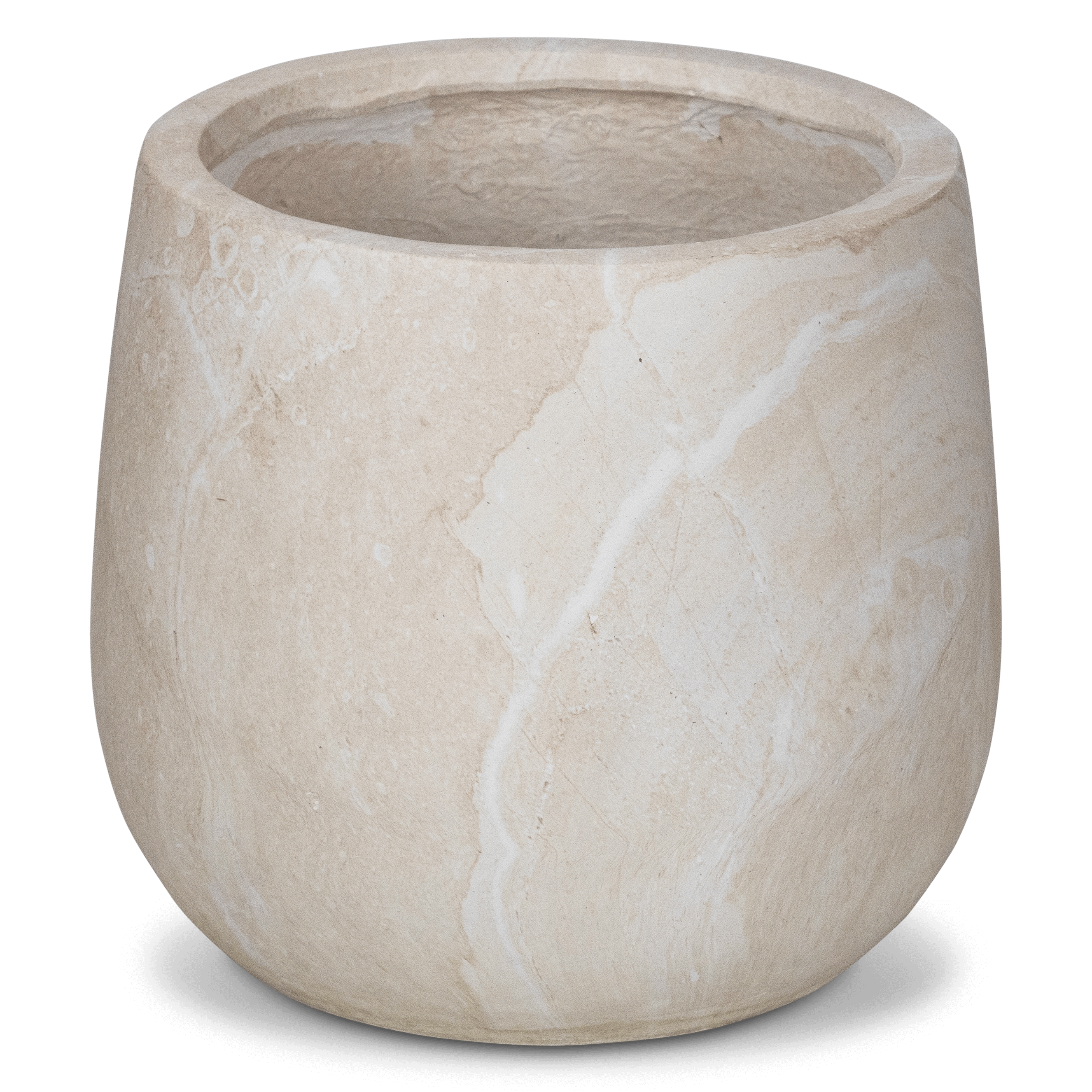 Palermo Large Pot in MGO Travertine Finish