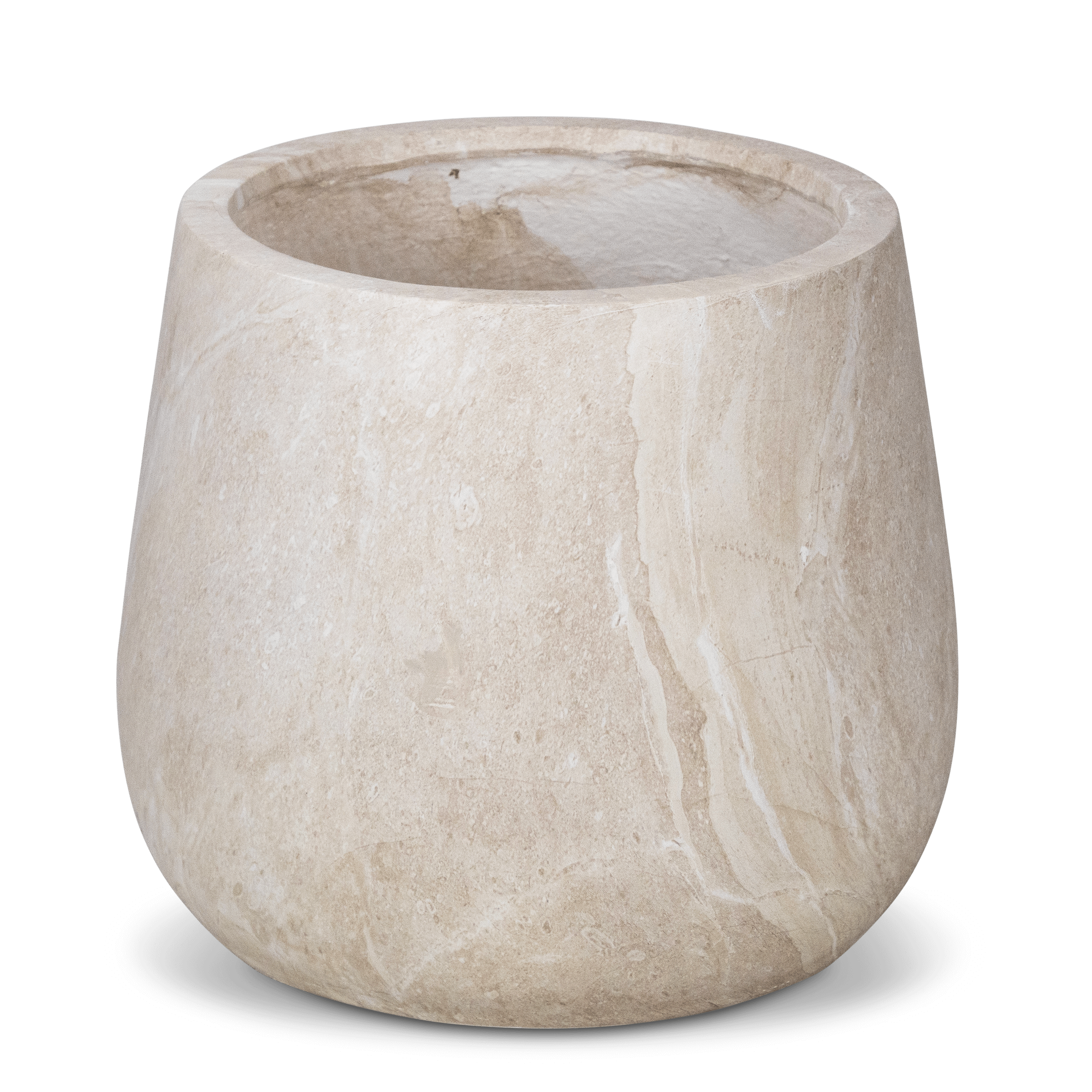 Palermo Medium Pot in MGO Travertine Finish