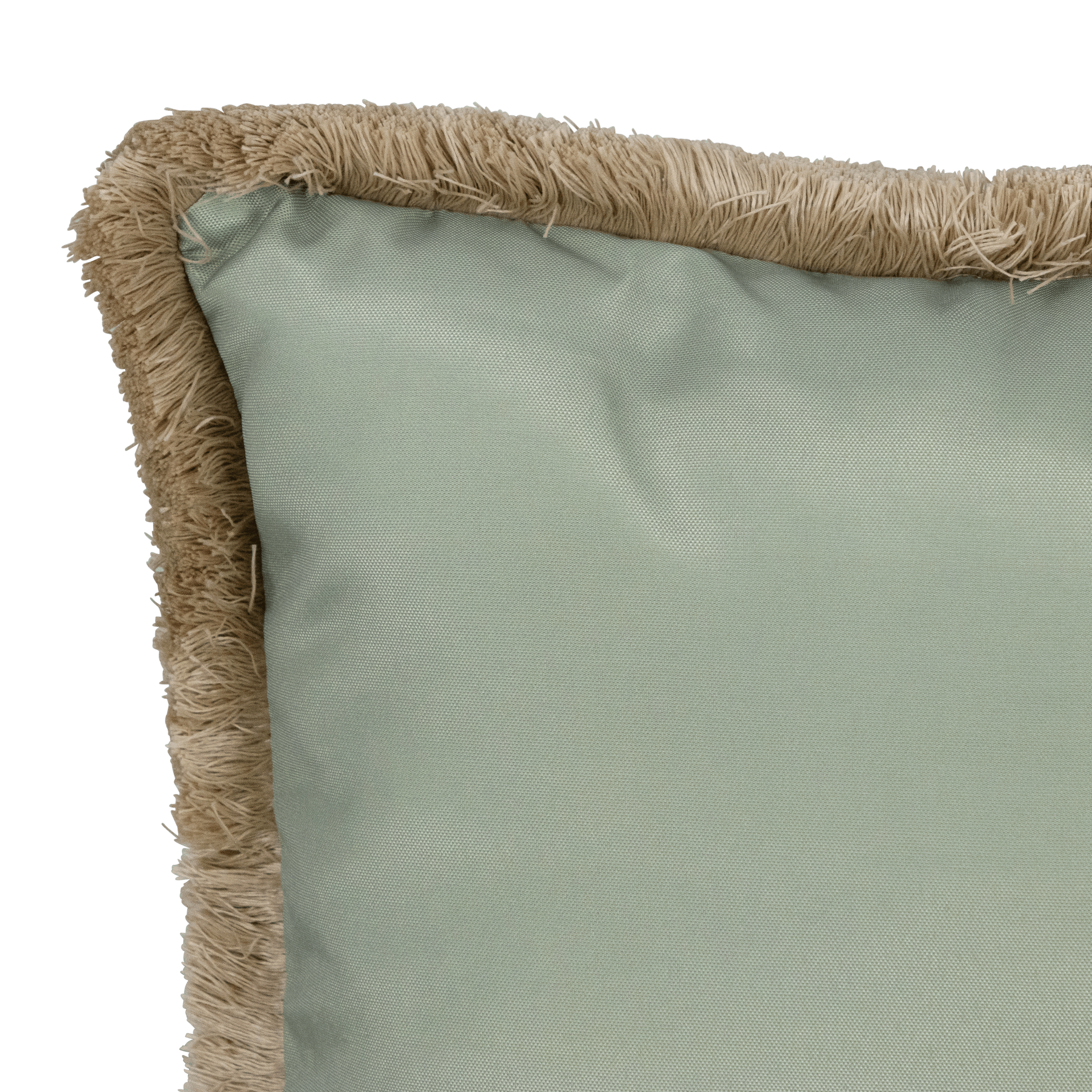 Tahiti Sage - 30x50cm Fringed Outdoor Cushion (ETA Late May 26)