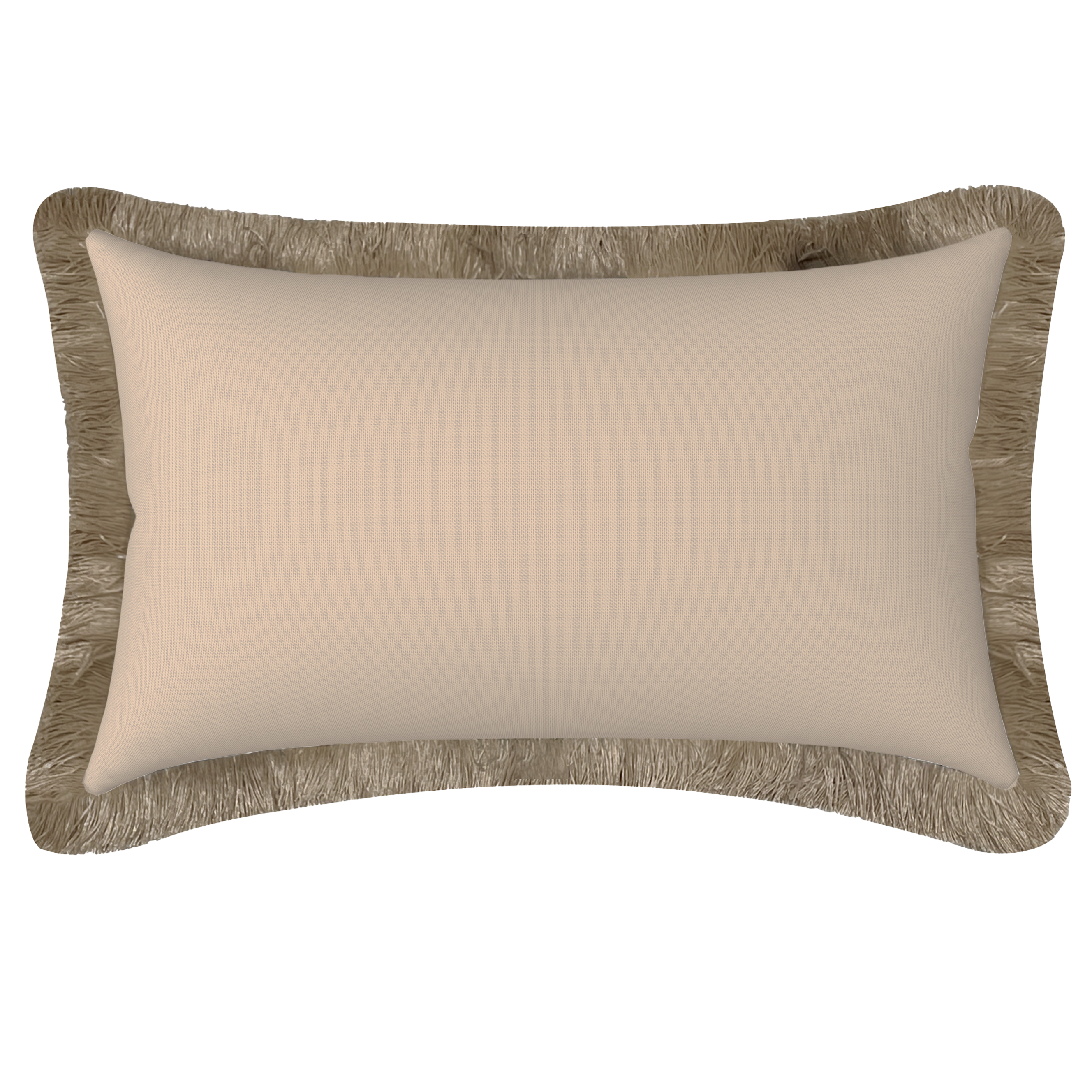 Tahiti Sandstone - 30x50cm Fringed Outdoor Cushion