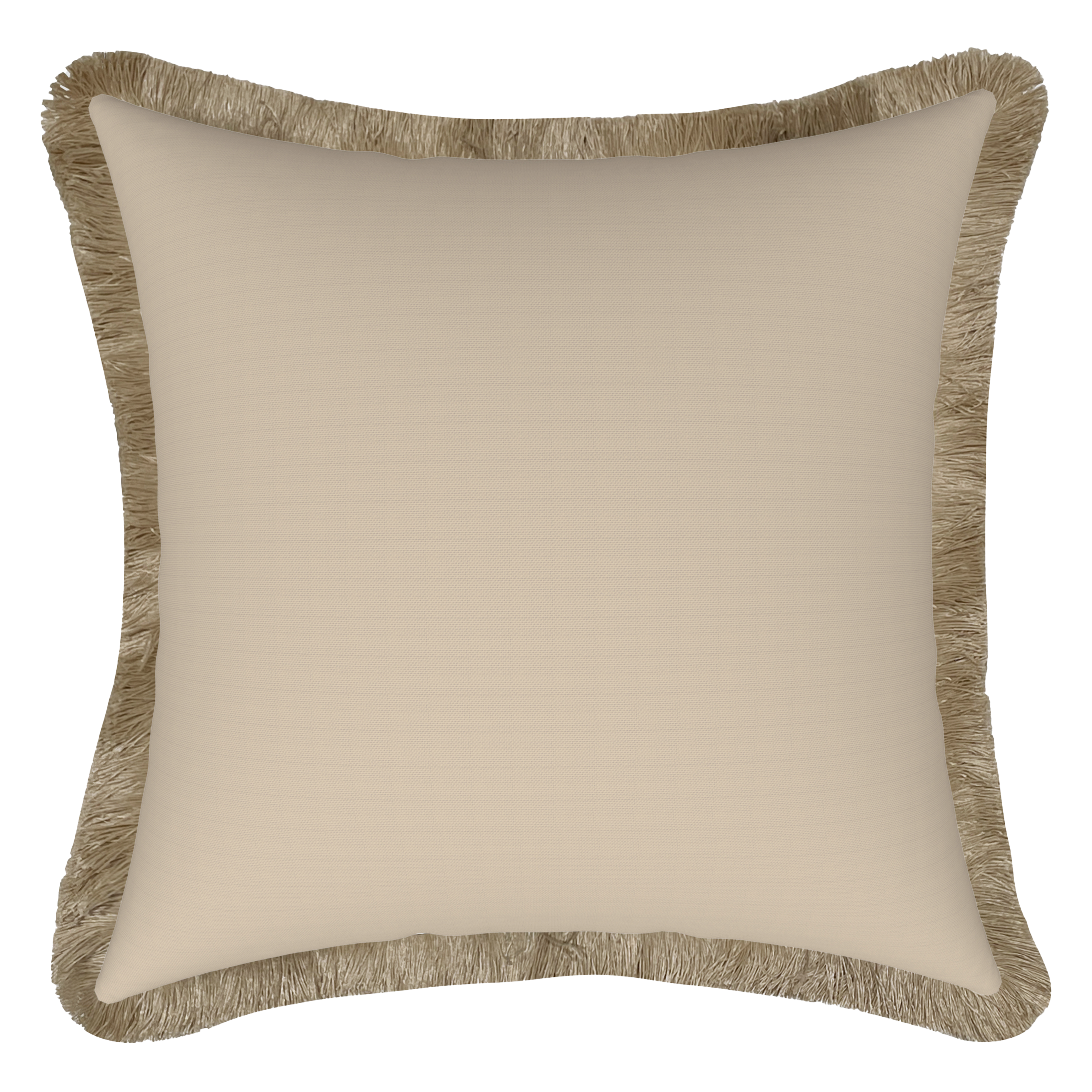 Tahiti Sandstone - 50x50cm Fringed Outdoor Cushion