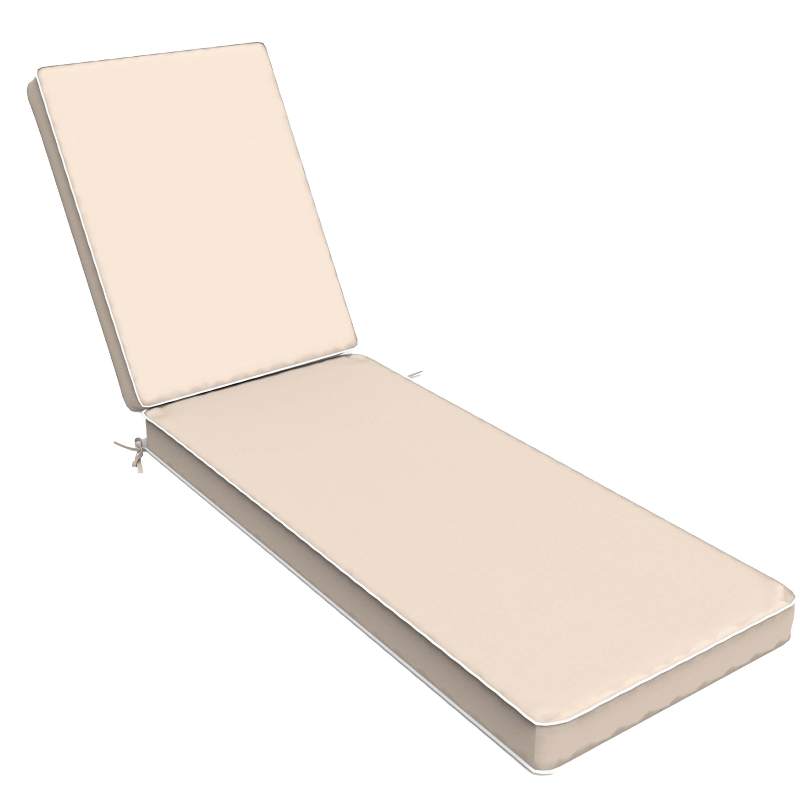 Tahiti Sandstone Sunlounger Outdoor Chair Cushion - 120x56x7.6cm