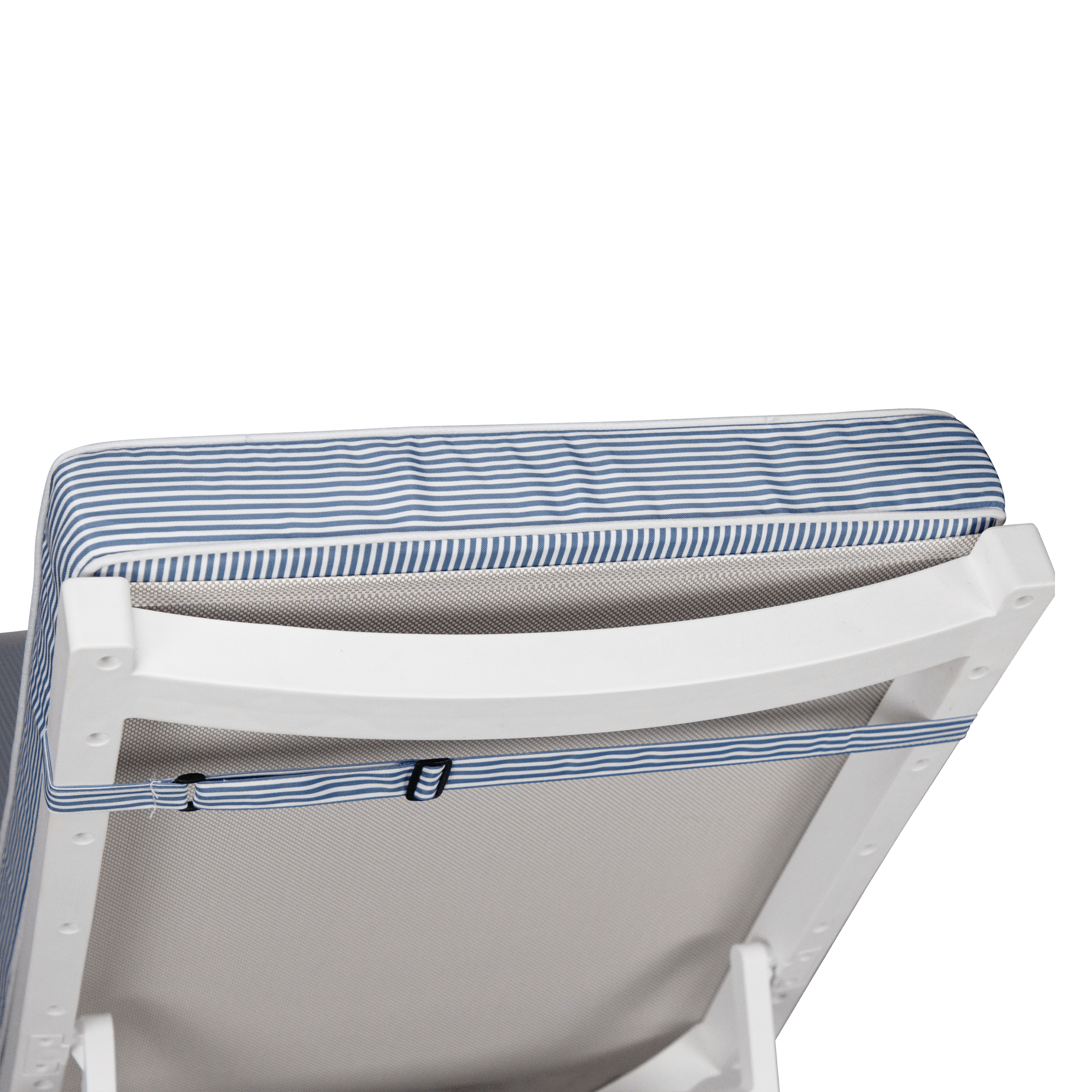 Tahiti Marine Stripe Sunlounger Outdoor Chair Cushion - 120x56x7.6cm