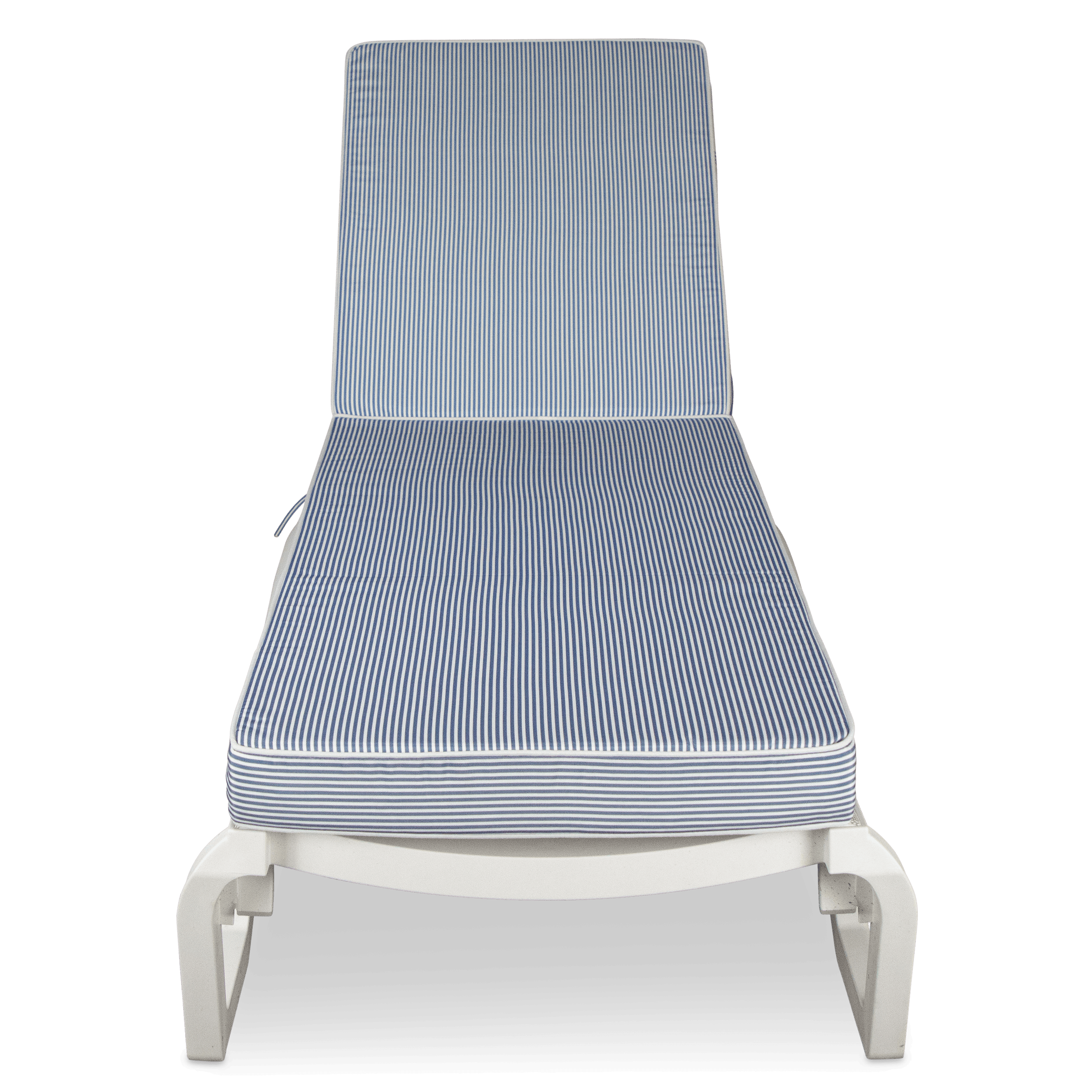 Tahiti Marine Stripe Sunlounger Outdoor Chair Cushion - 120x56x7.6cm