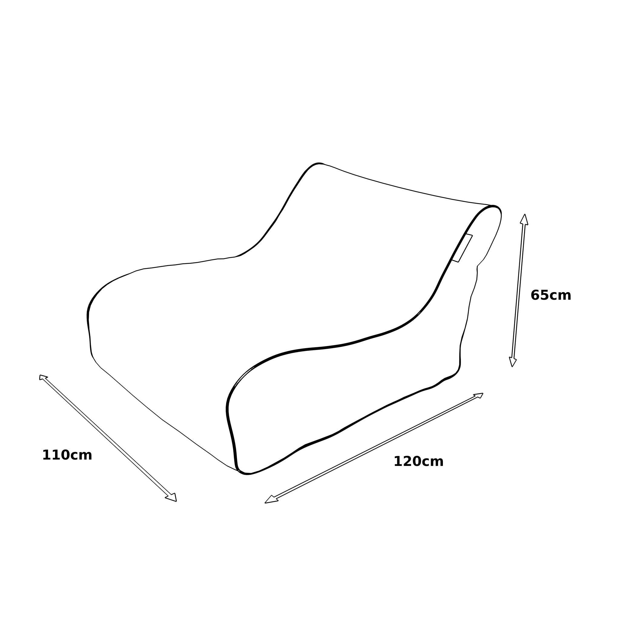 Torquay Outdoor Pool Bean Bag in Avocado