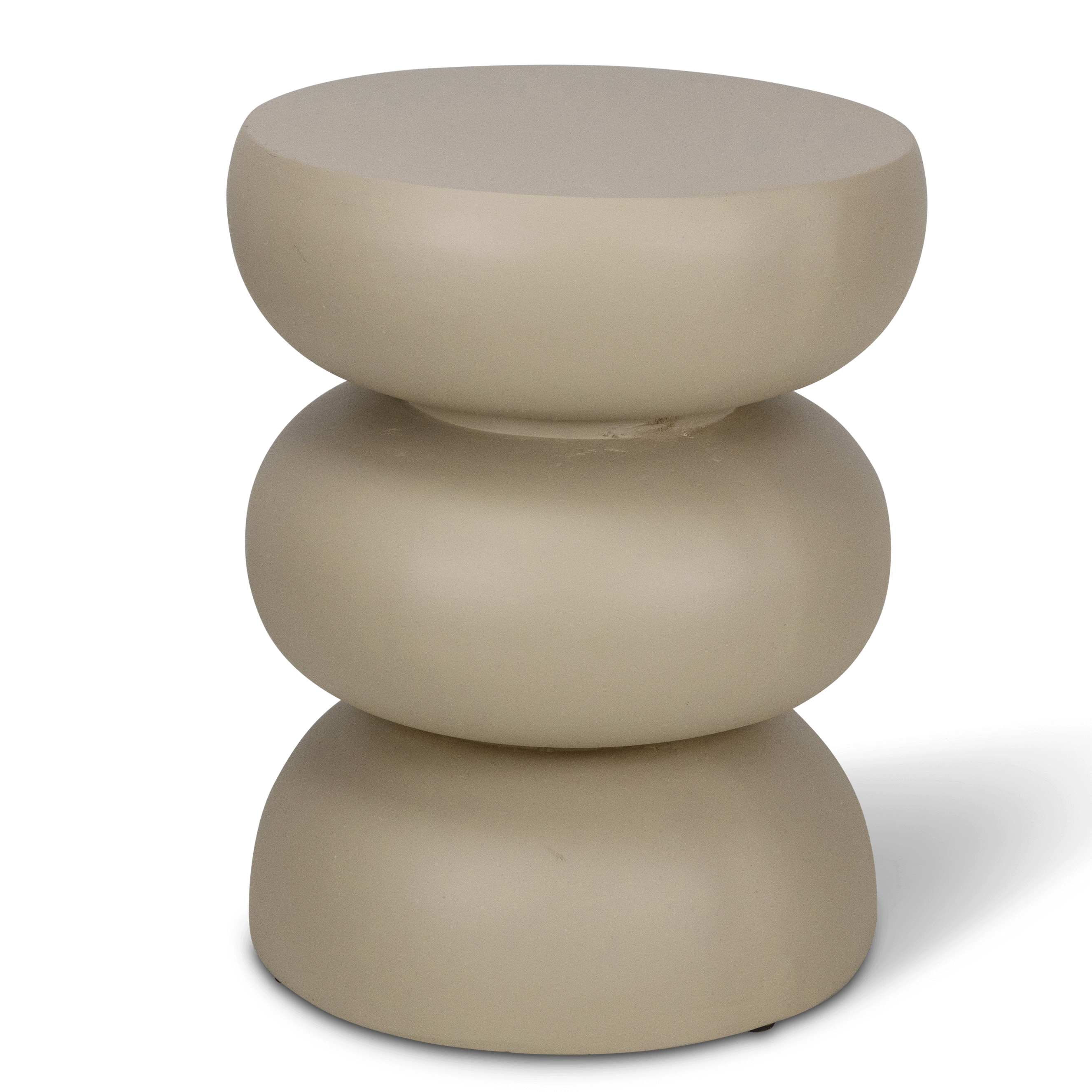 Verona Side Table in MGO Taupe Finish