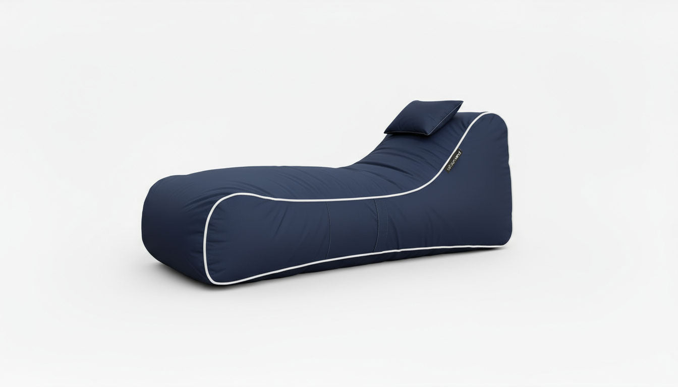 Bondi Outdoor Bean Bag in Navy