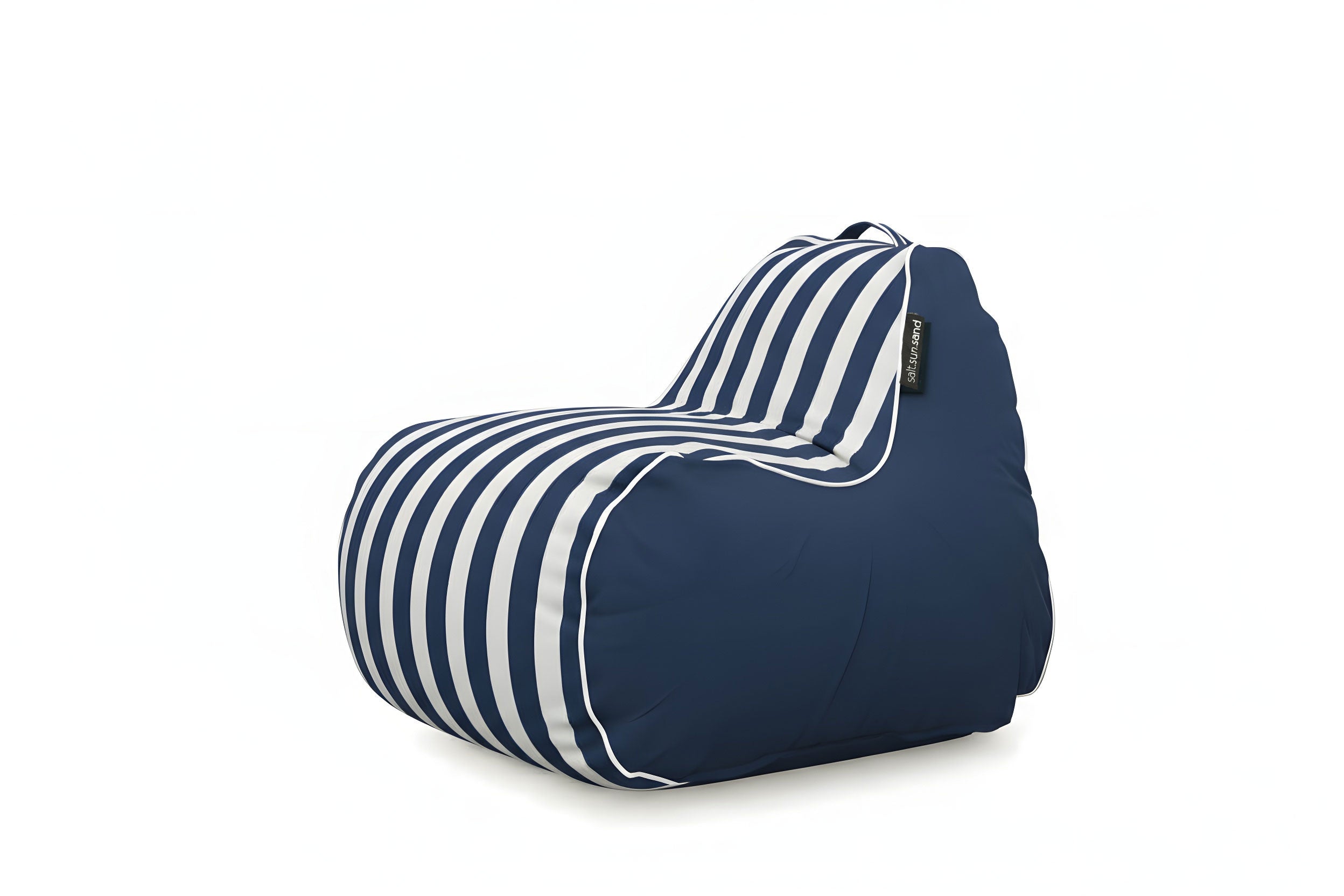 Byron Bay Outdoor Waterproof Bean Bag in Navy Stripe