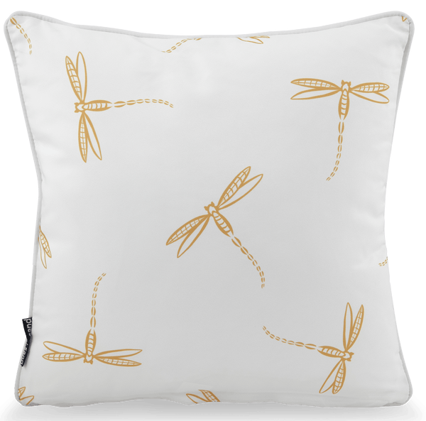 Mediterranean Outdoor Cushion | Hamptons Outdoor Cushion | Neutral Outdoor Cushion - Dragon Flight