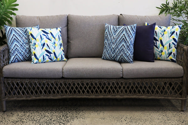 Mediterranean Outdoor Cushions | Navy Outdoor Cushions | Blue Outdoor Cushions | Isle Of Capri Stylist Selection