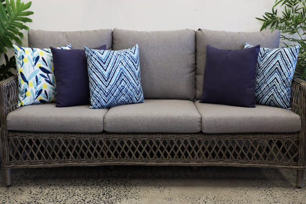 Mediterranean Outdoor Cushions | Navy Outdoor Cushions | Blue Outdoor Cushions | Sorrento Burst Stylist Selection