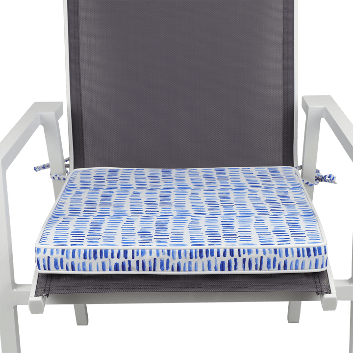 Tahiti Summer Rain Square Chair Pad - 43x43x4cm - saltsunsand