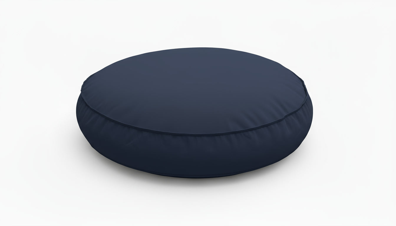 Pawesome Indoor/Outdoor Premium Round Dog Bed in Navy
