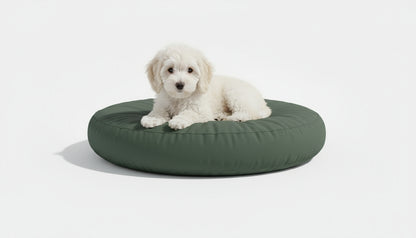 Pawesome Indoor/Outdoor Premium Round Dog Bed in Avocado