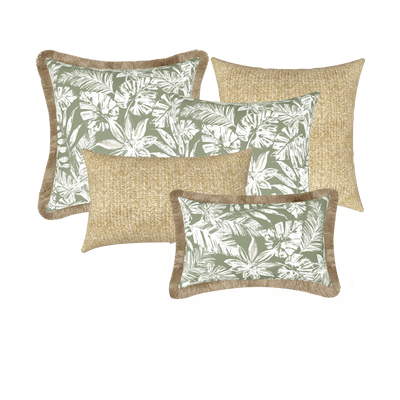 Tahiti Outdoor Cushions Stylist Selection - Sage Escape 5pc (ETA End of May 26)