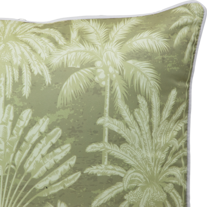 Bondi Urban Oasis Natural - 45 x 45 cm Piped Outdoor Cushion