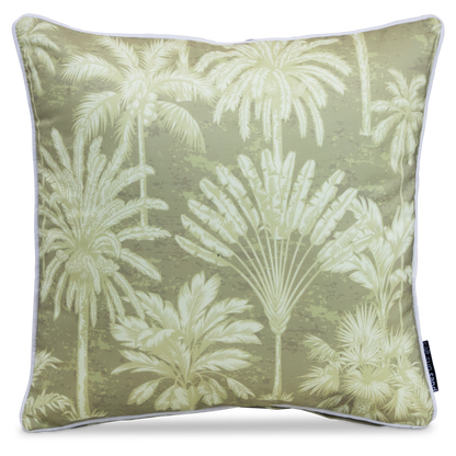 Bondi Urban Oasis Natural - 45 x 45 cm Piped Outdoor Cushion