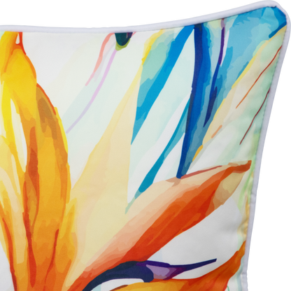 Bondi Island Paradise - 45 x 45 cm Piped Outdoor Cushion