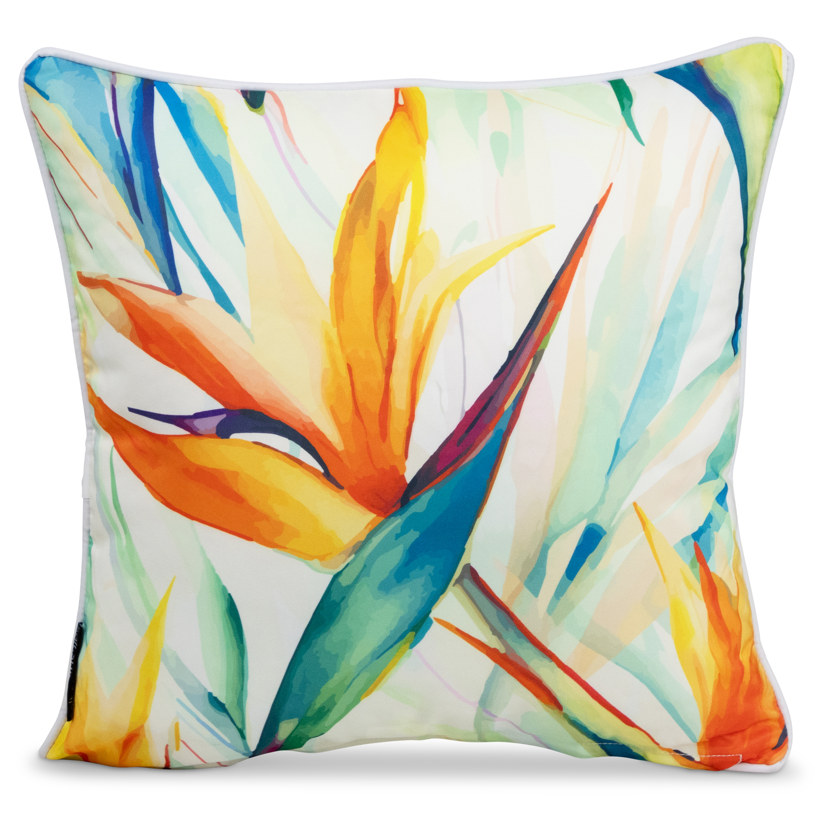 Bondi Island Paradise - 45 x 45 cm Piped Outdoor Cushion