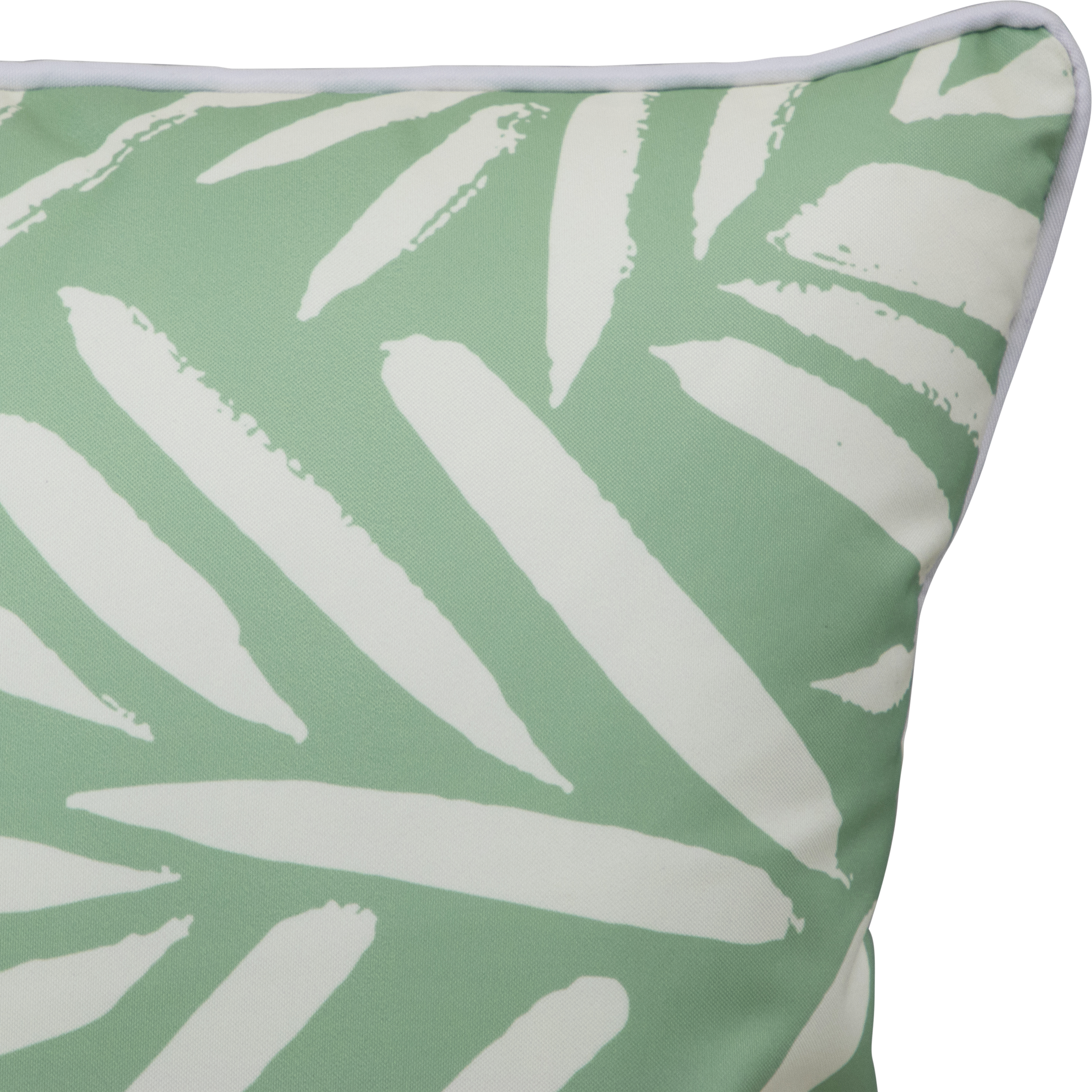 Bondi Bamboo Bliss - 45 x 45 cm Piped Outdoor Cushion