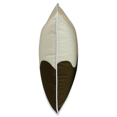 Bondi Wave Chocolate Almond - 45 x 45 cm Piped Outdoor Cushion