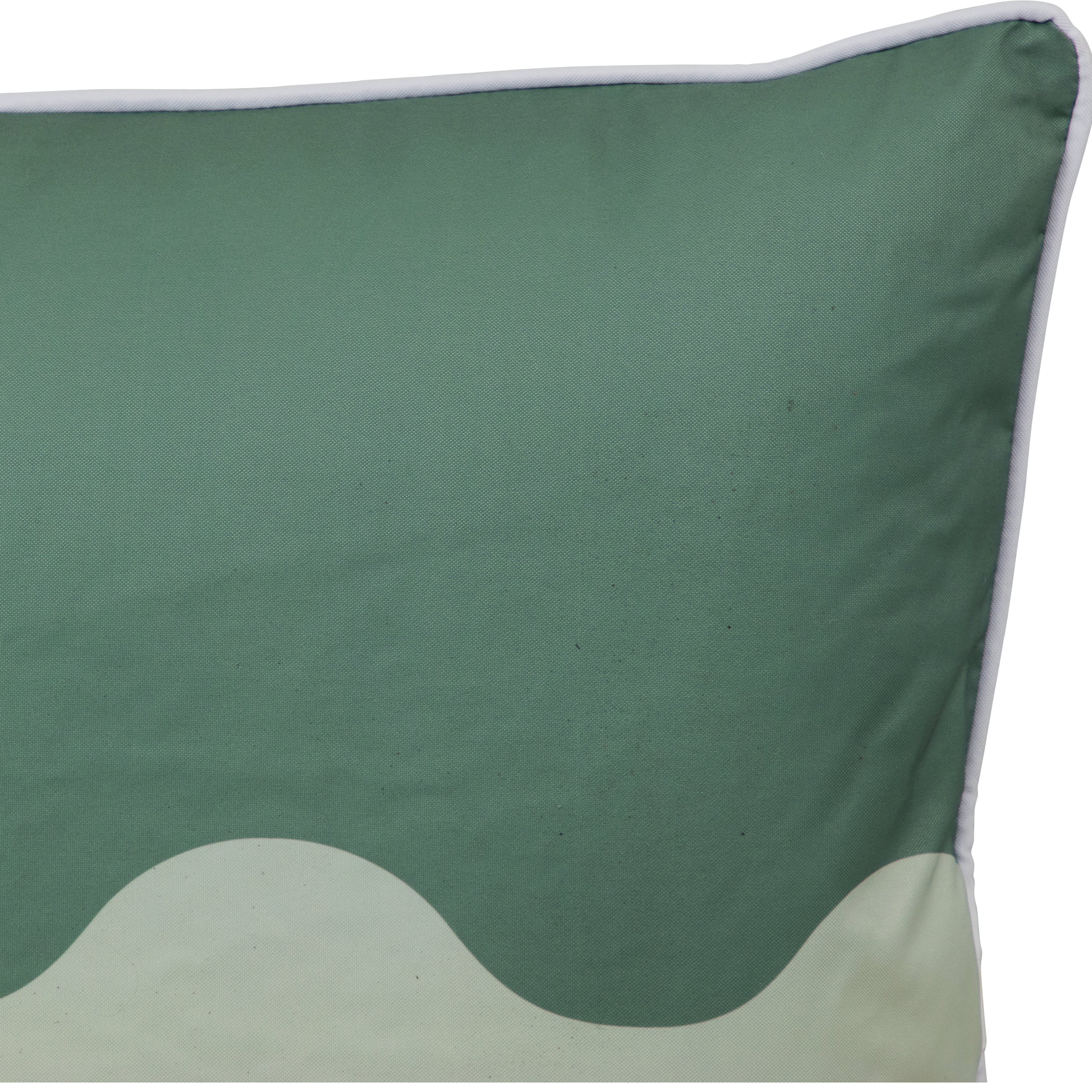 Bondi Wave Forest Sage - 45 x 45 cm Piped Outdoor Cushion