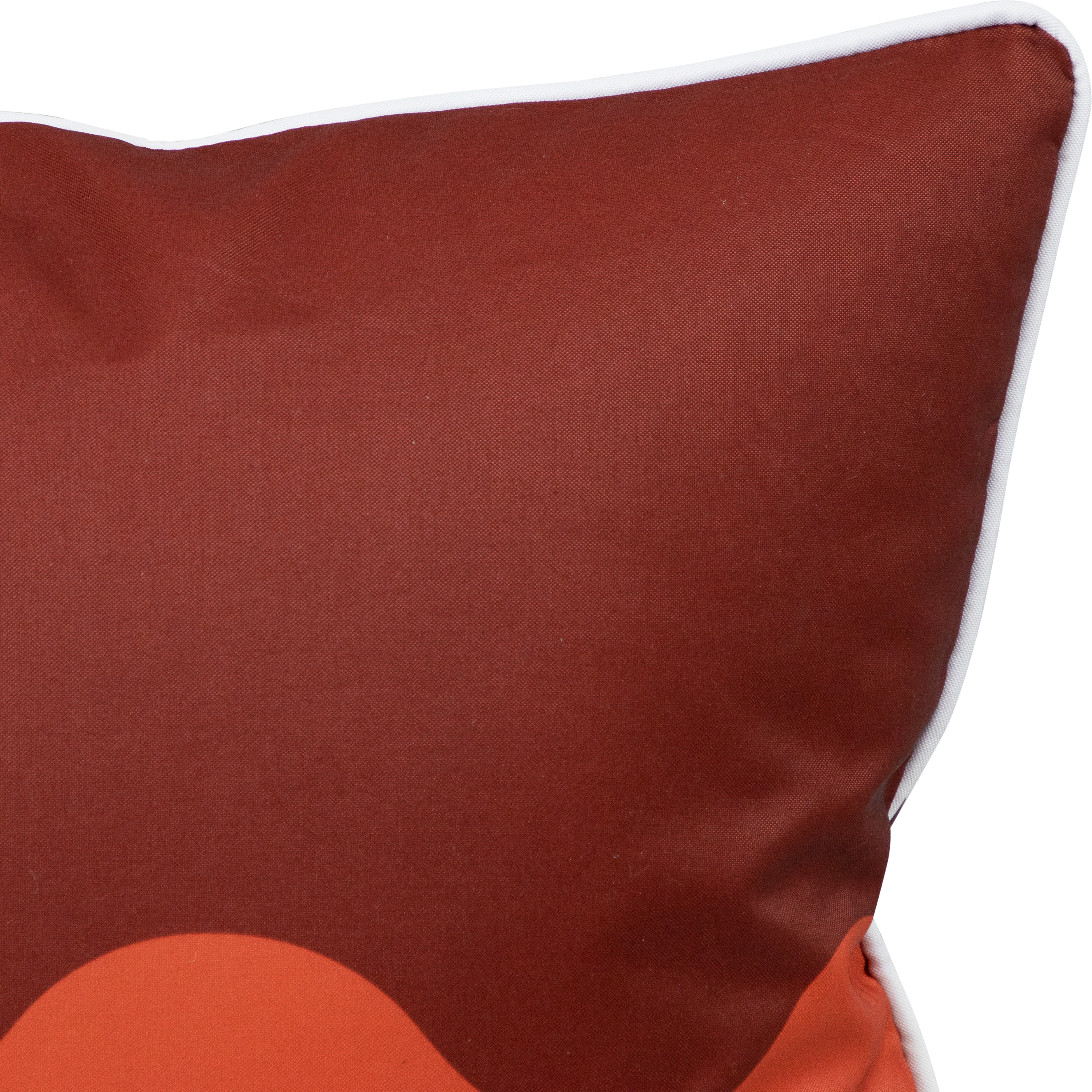 Bondi Wave Coral Chestnut - 45 x 45 cm Piped Outdoor Cushion