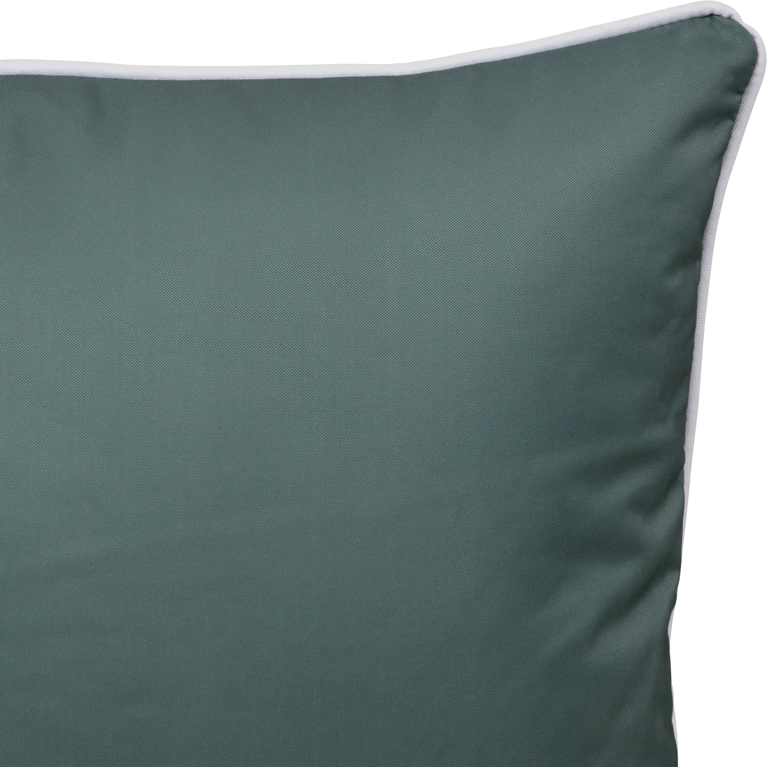 Bondi Forest Green - 45 x 45 cm Piped Outdoor Cushion