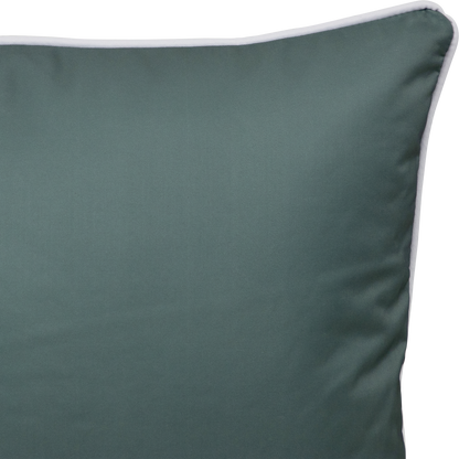 Bondi Forest Green - 45 x 45 cm Piped Outdoor Cushion