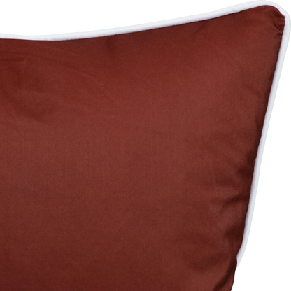 Bondi Chestnut - 45 x 45 cm Piped Outdoor Cushion