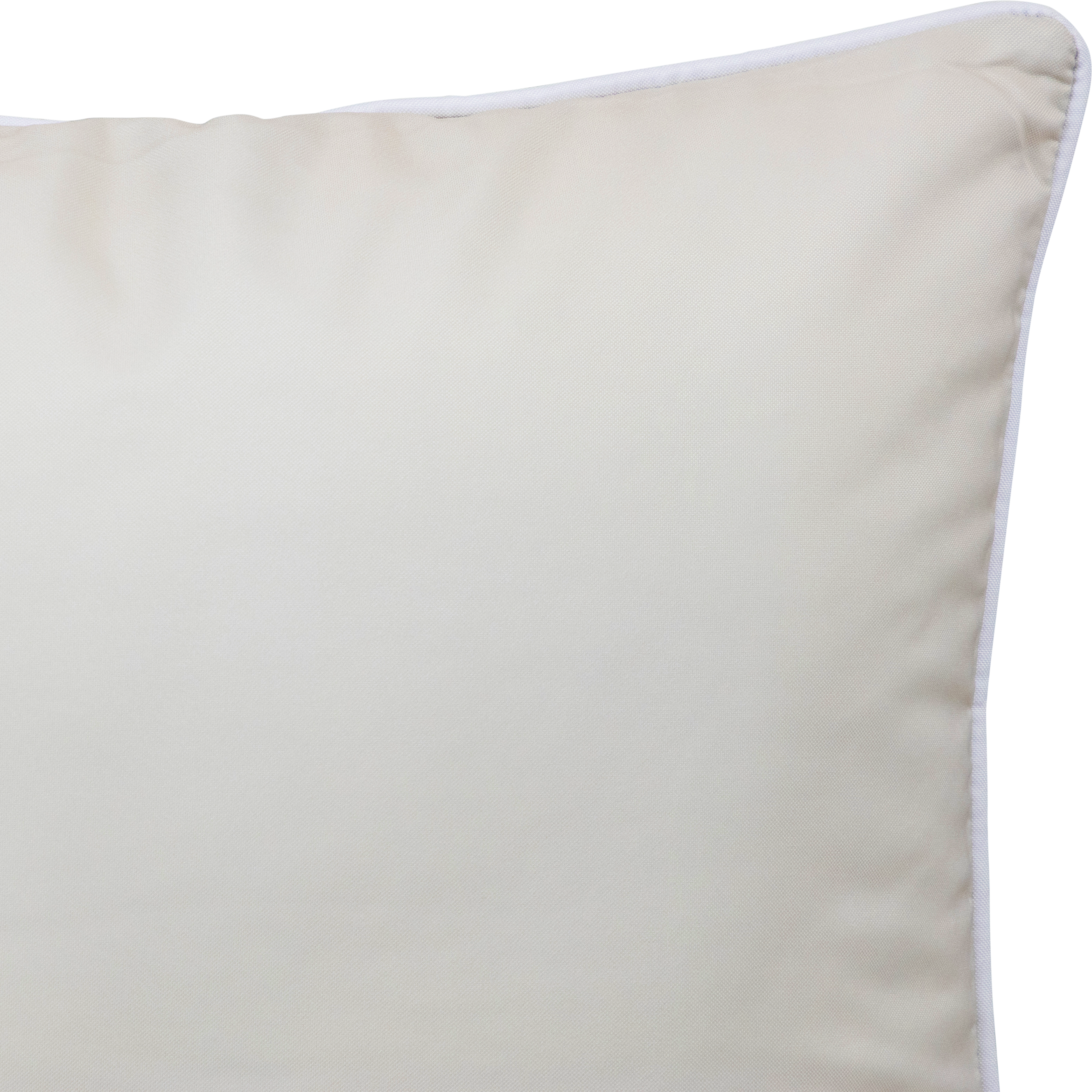 Bondi Almond Milk - 45 x 45 cm Piped Outdoor Cushion