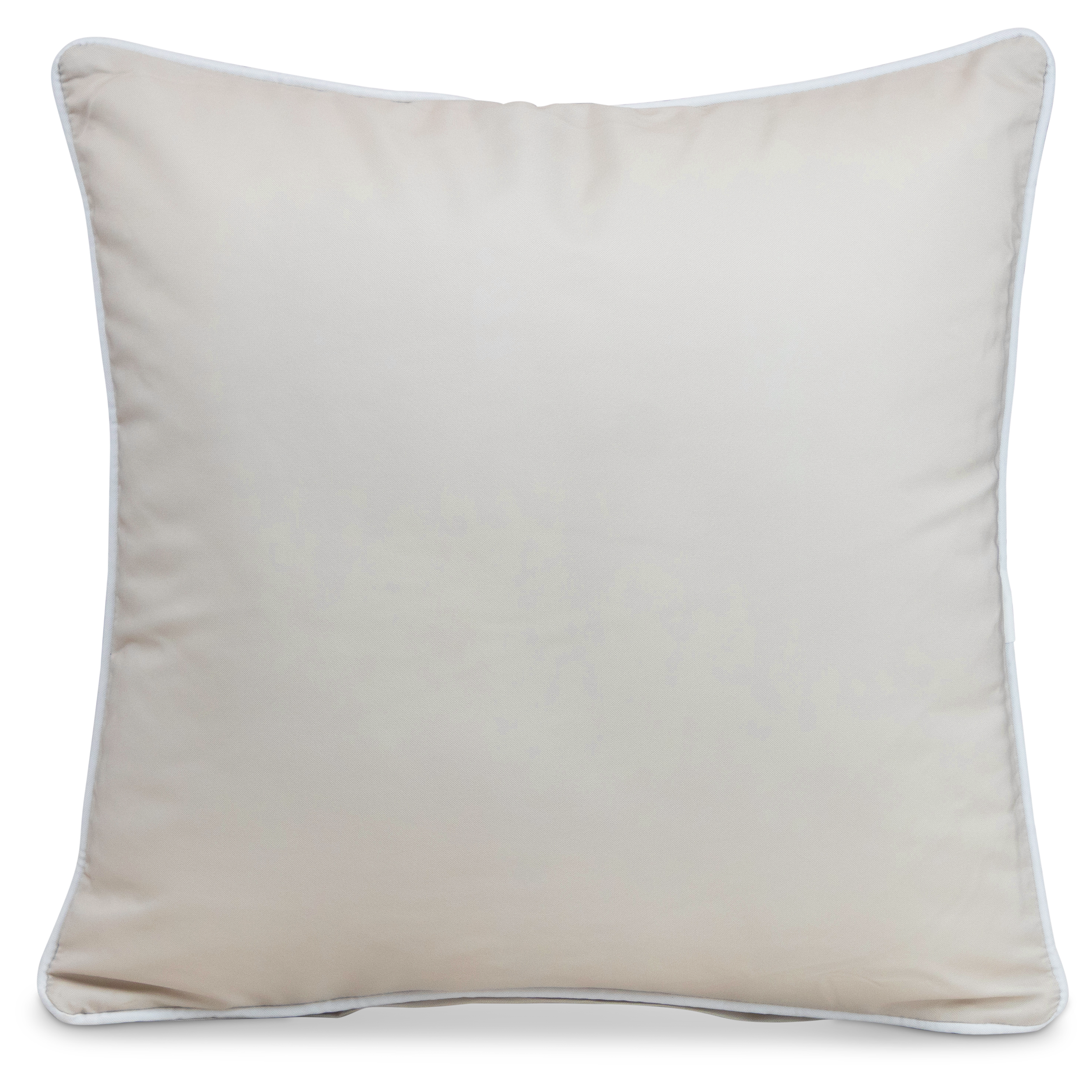 Bondi Almond Milk - 45 x 45 cm Piped Outdoor Cushion