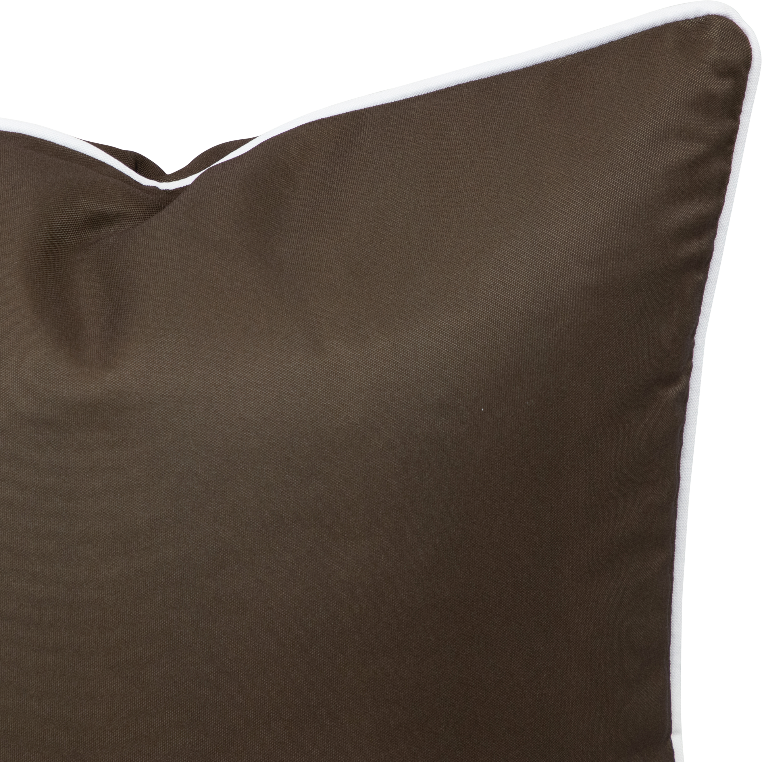 Bondi Chocolate - 45 x 45 cm Piped Outdoor Cushion