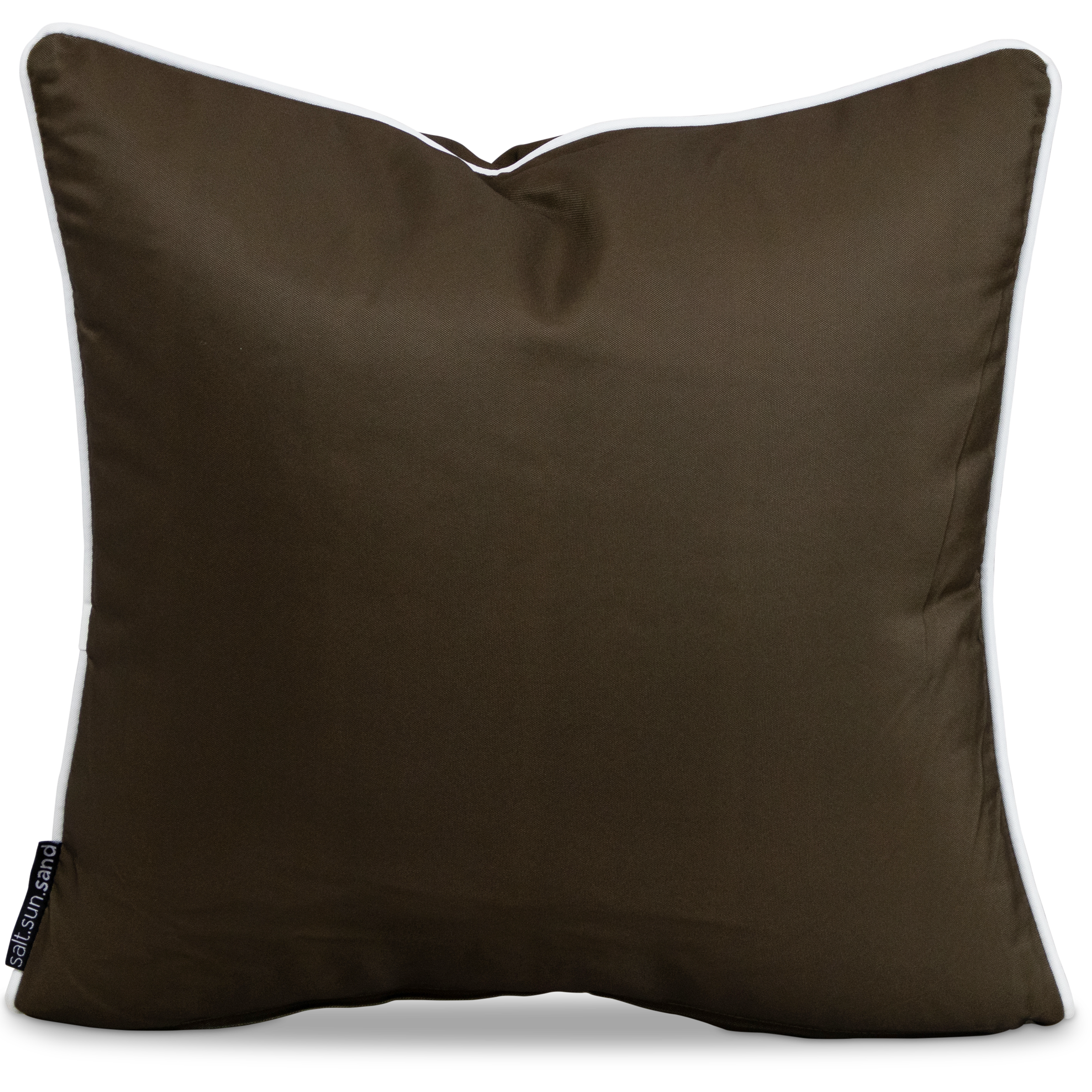 Bondi Chocolate - 45 x 45 cm Piped Outdoor Cushion