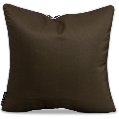 Bondi Chocolate - 45 x 45 cm Piped Outdoor Cushion