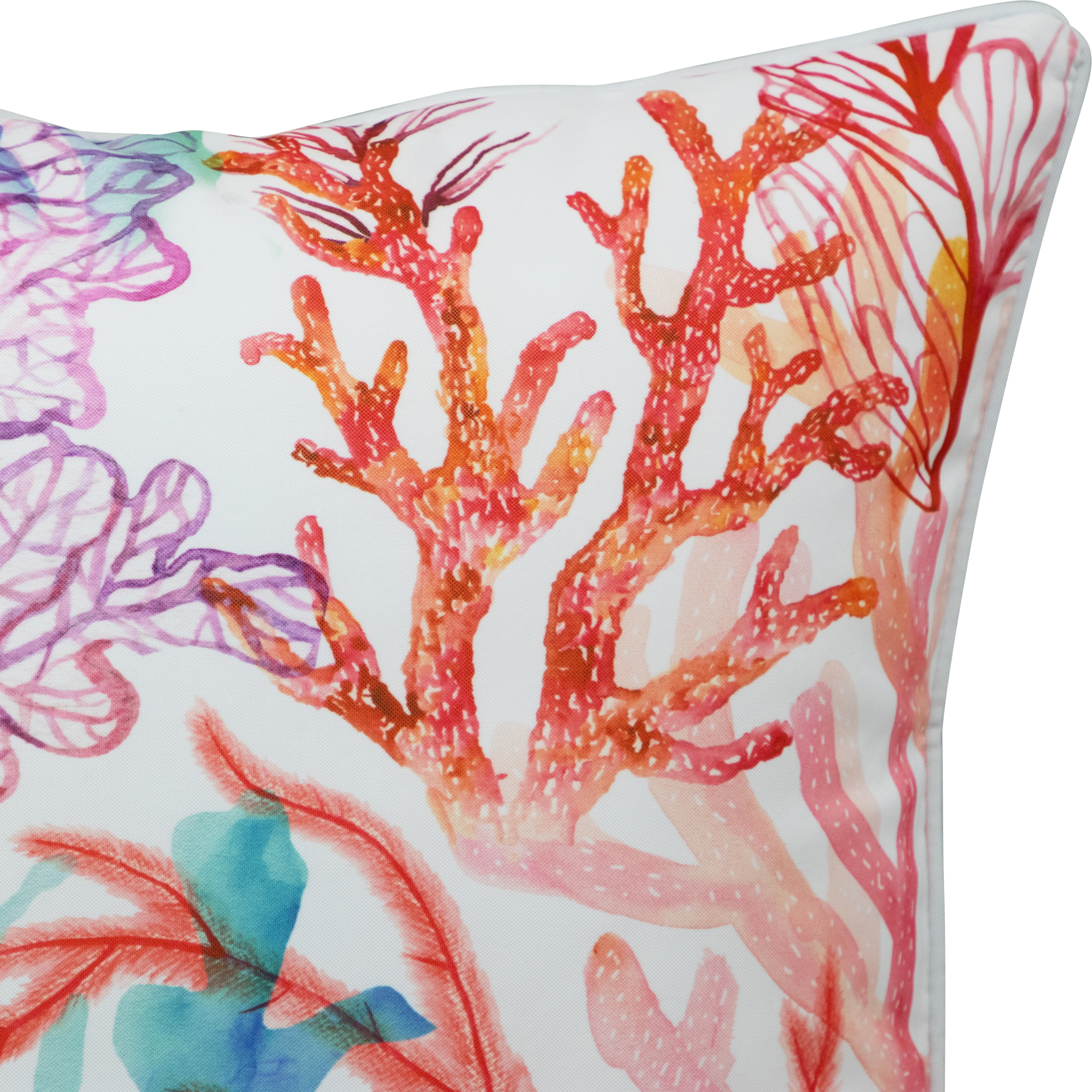 Bondi Reef - 45 x 45 cm Piped Outdoor Cushion