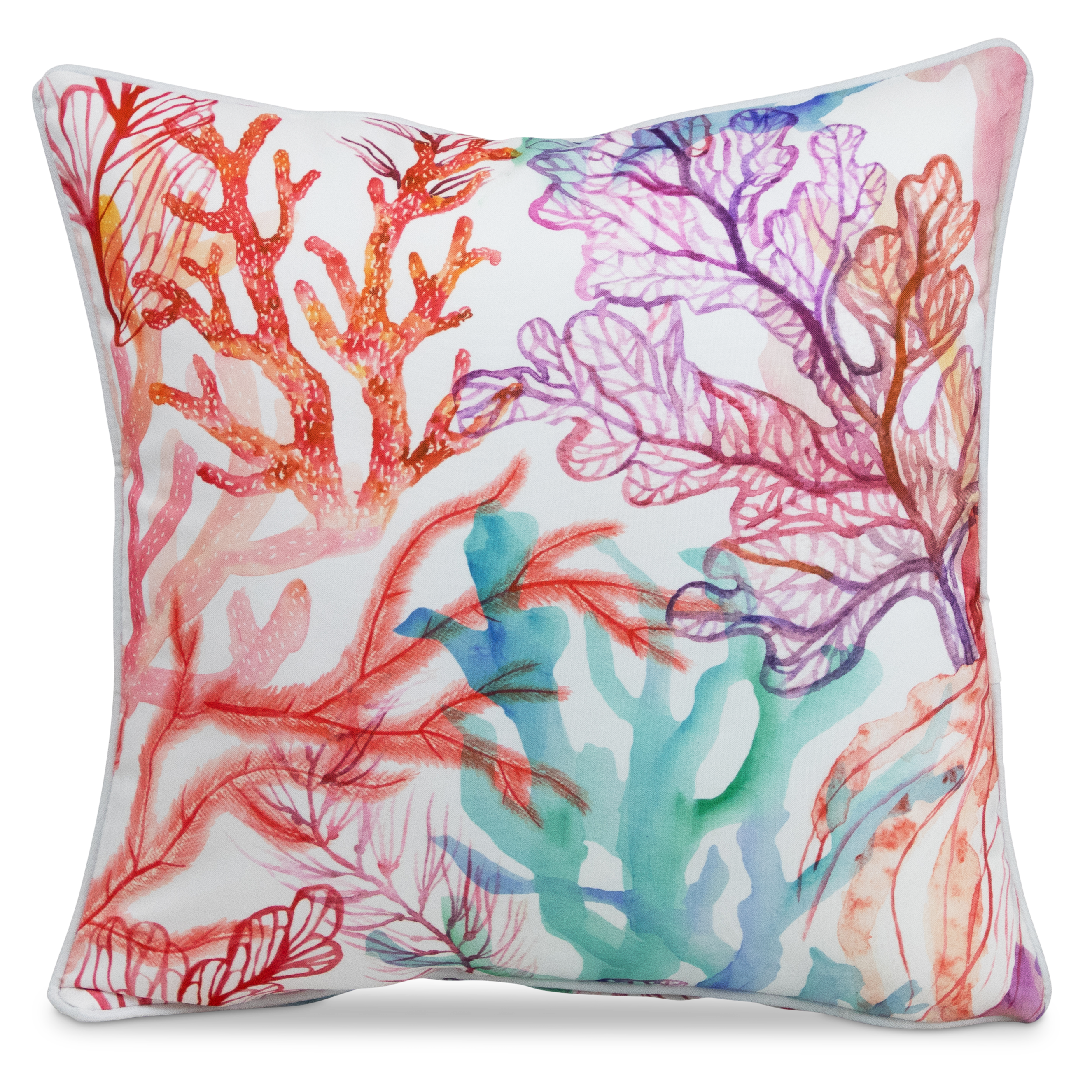 Bondi Reef - 45 x 45 cm Piped Outdoor Cushion